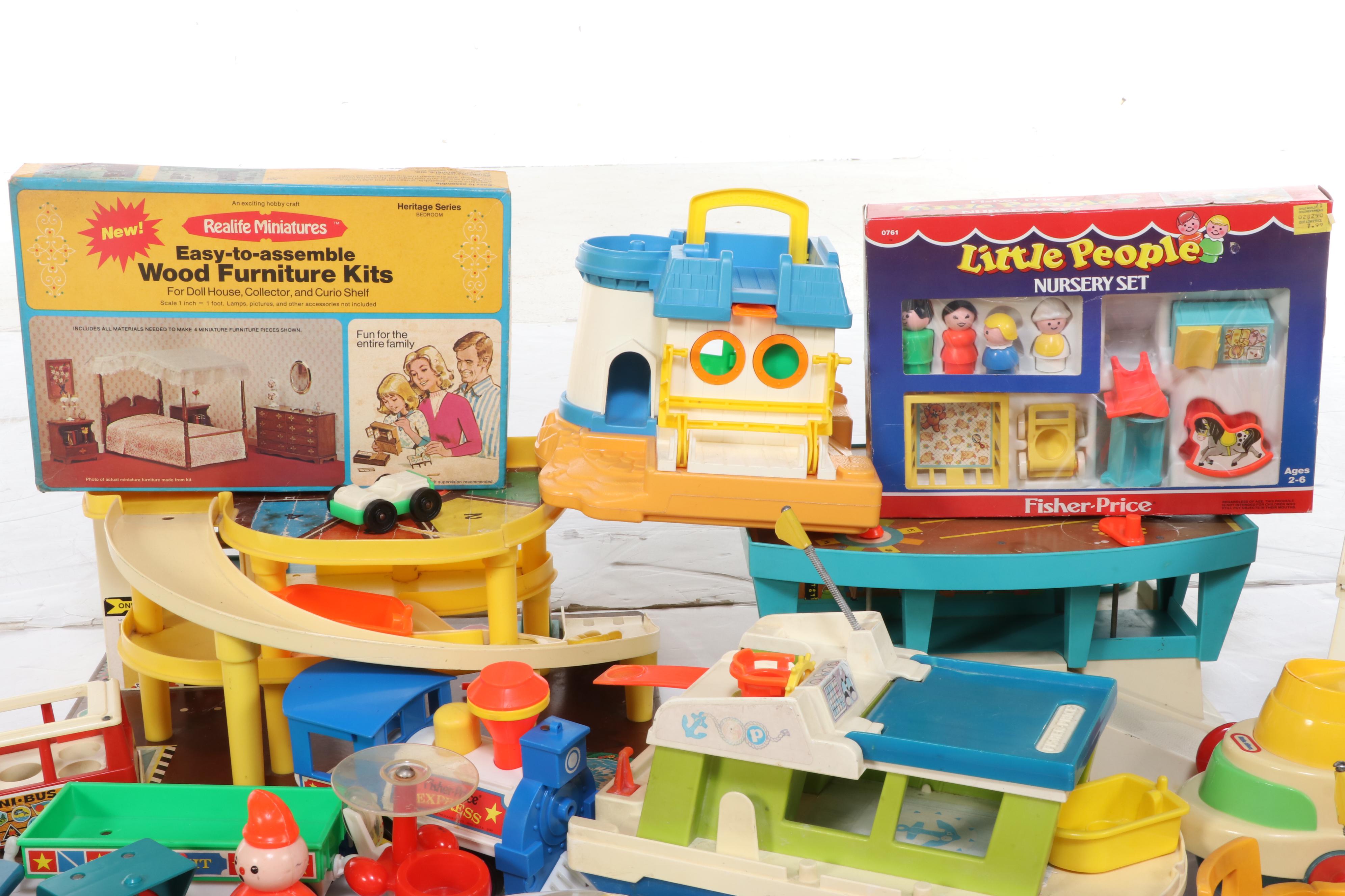 Fisher-Price "Little People Nursery" Play Set with More Little People Toys