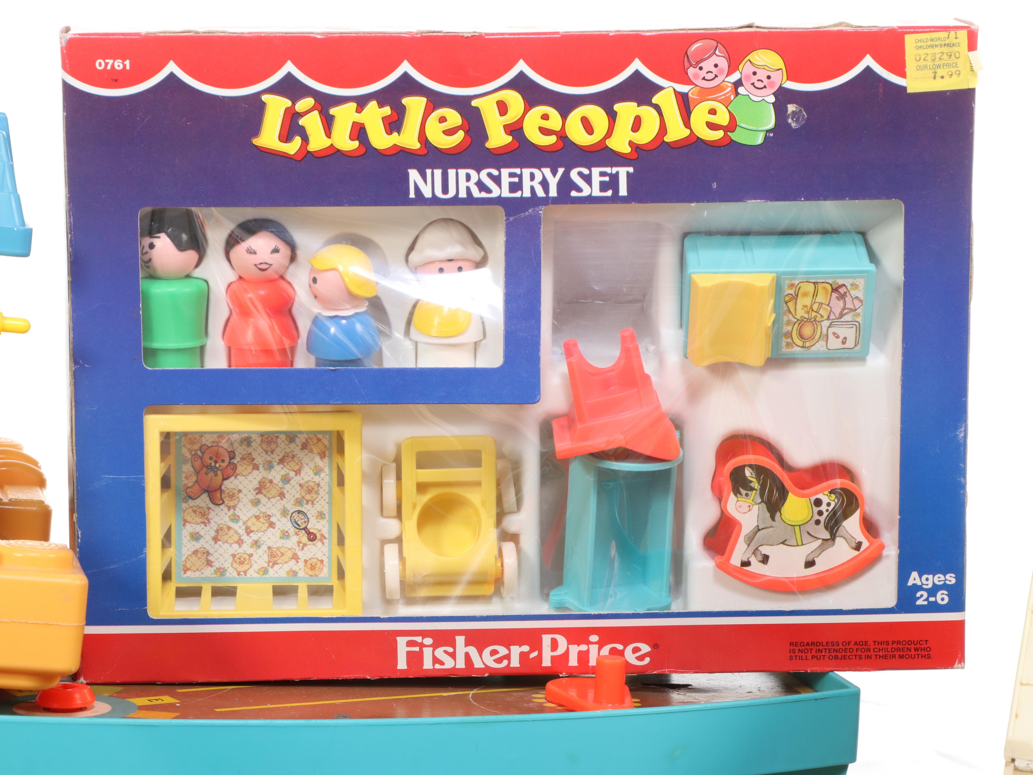 Fisher-Price "Little People Nursery" Play Set with More Little People Toys