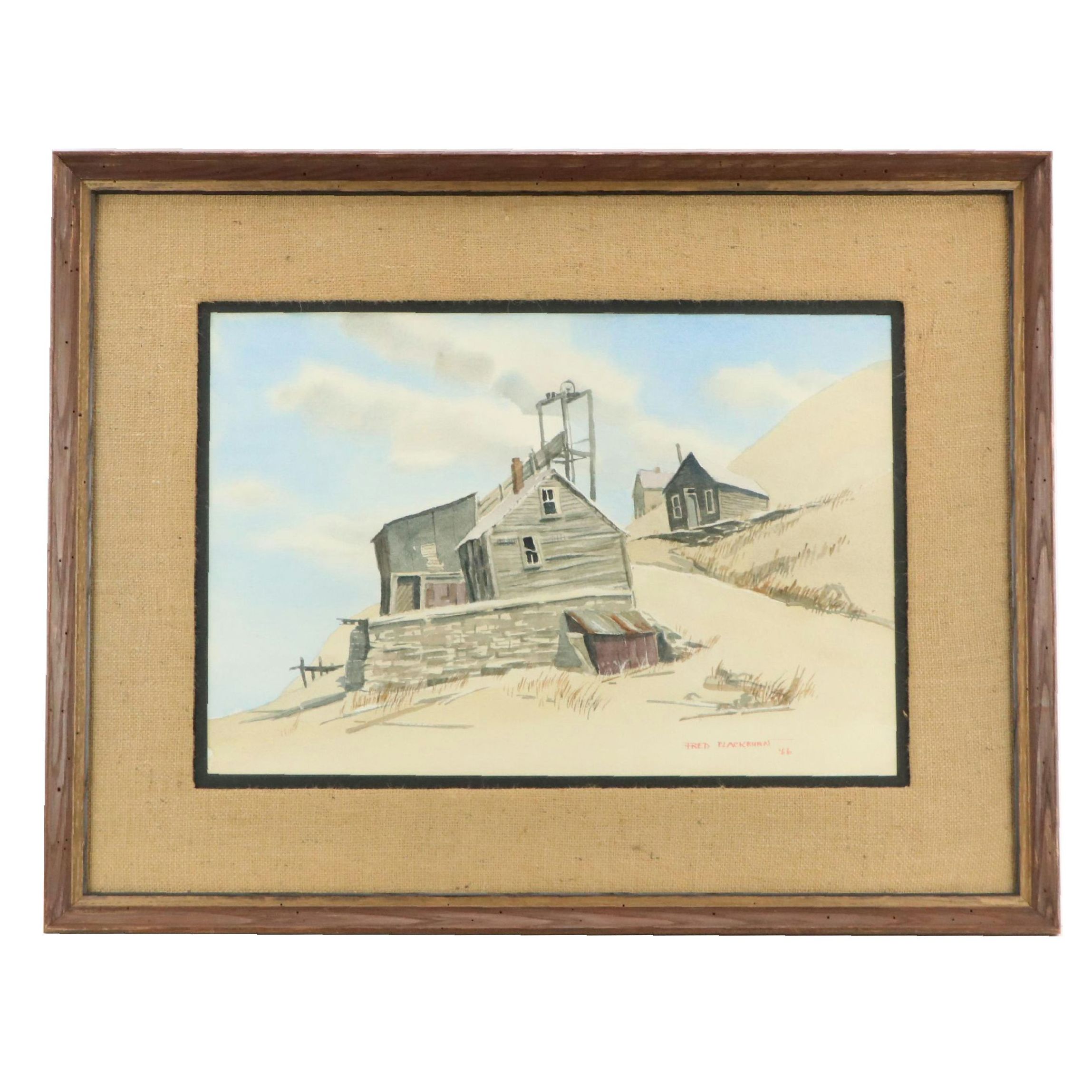 Fred Blackburn Watercolor Painting, 1966