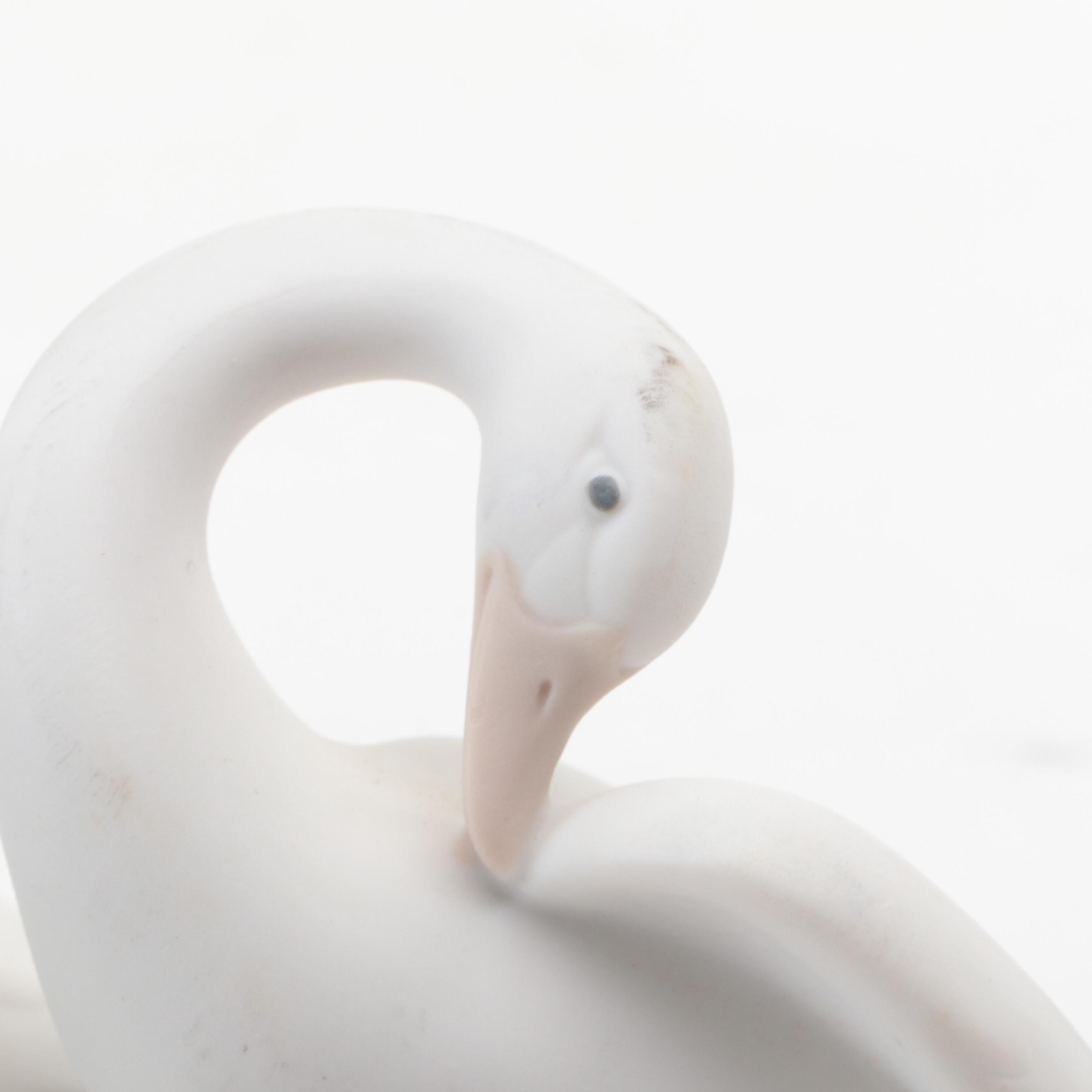 Lladró "Seesaw" and "Geese Group" Porcelain Figurines by Fulgencio García