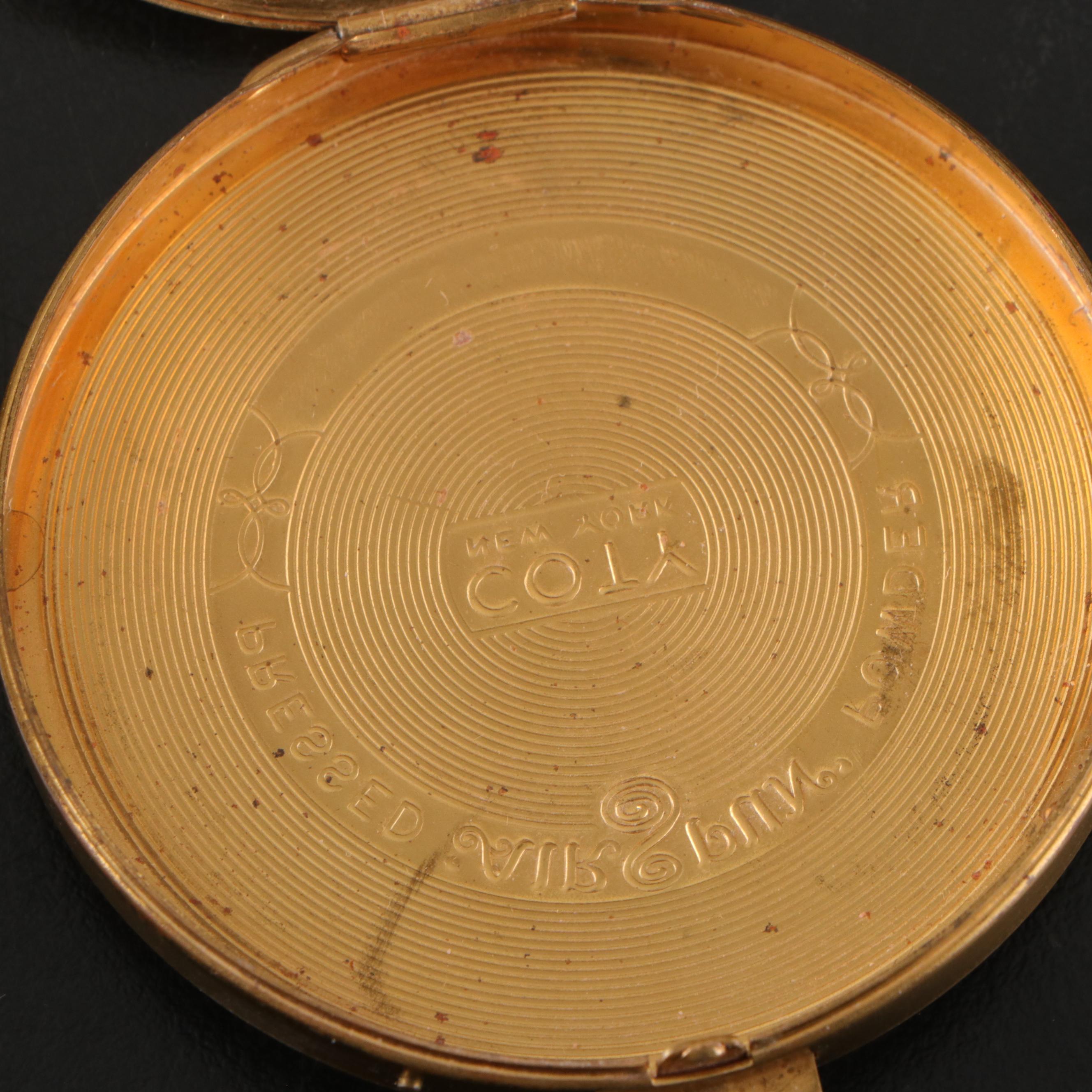 German Glico Bakelite Desk Set In Case with Compacts, Pillboxes, and More Décor