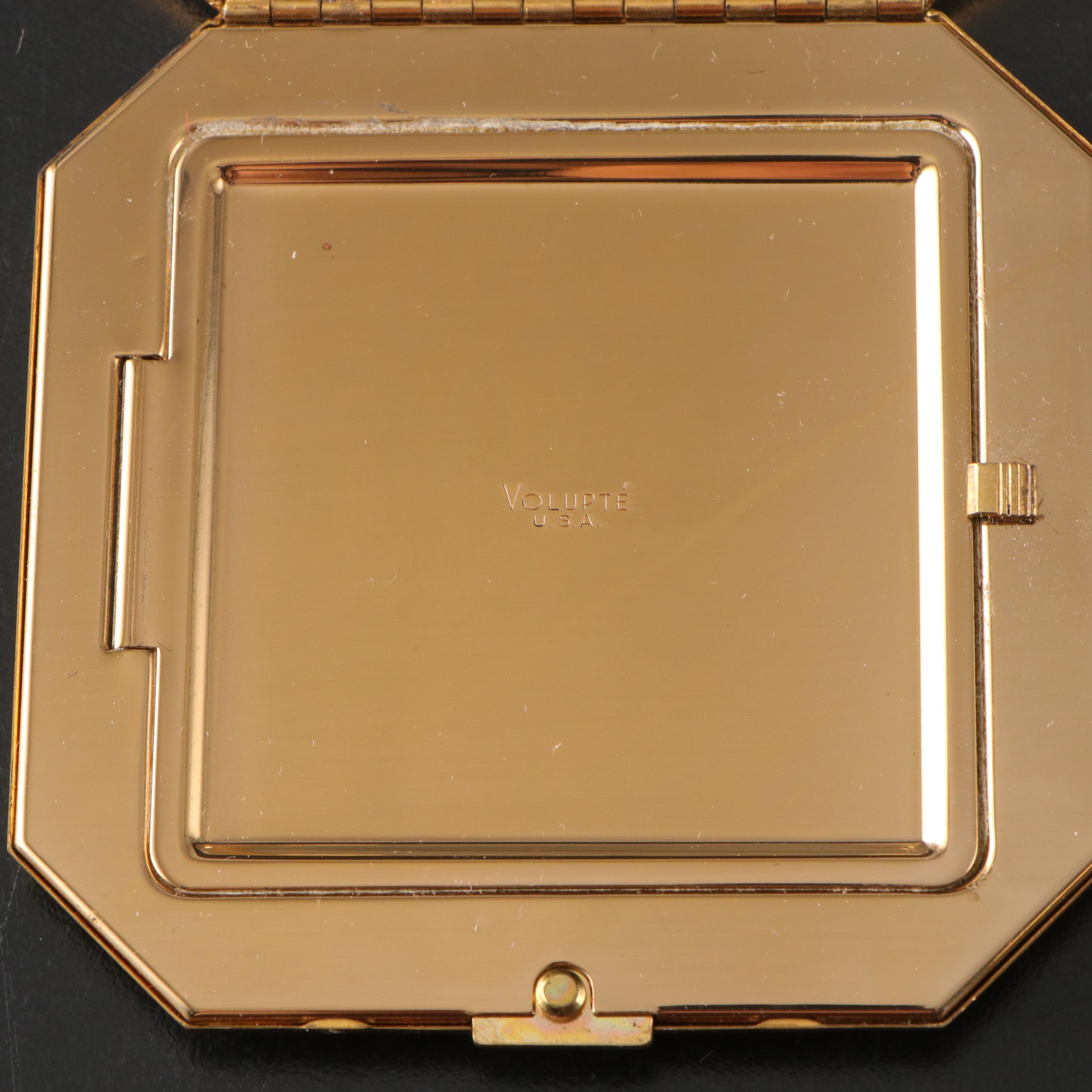 German Glico Bakelite Desk Set In Case with Compacts, Pillboxes, and More Décor