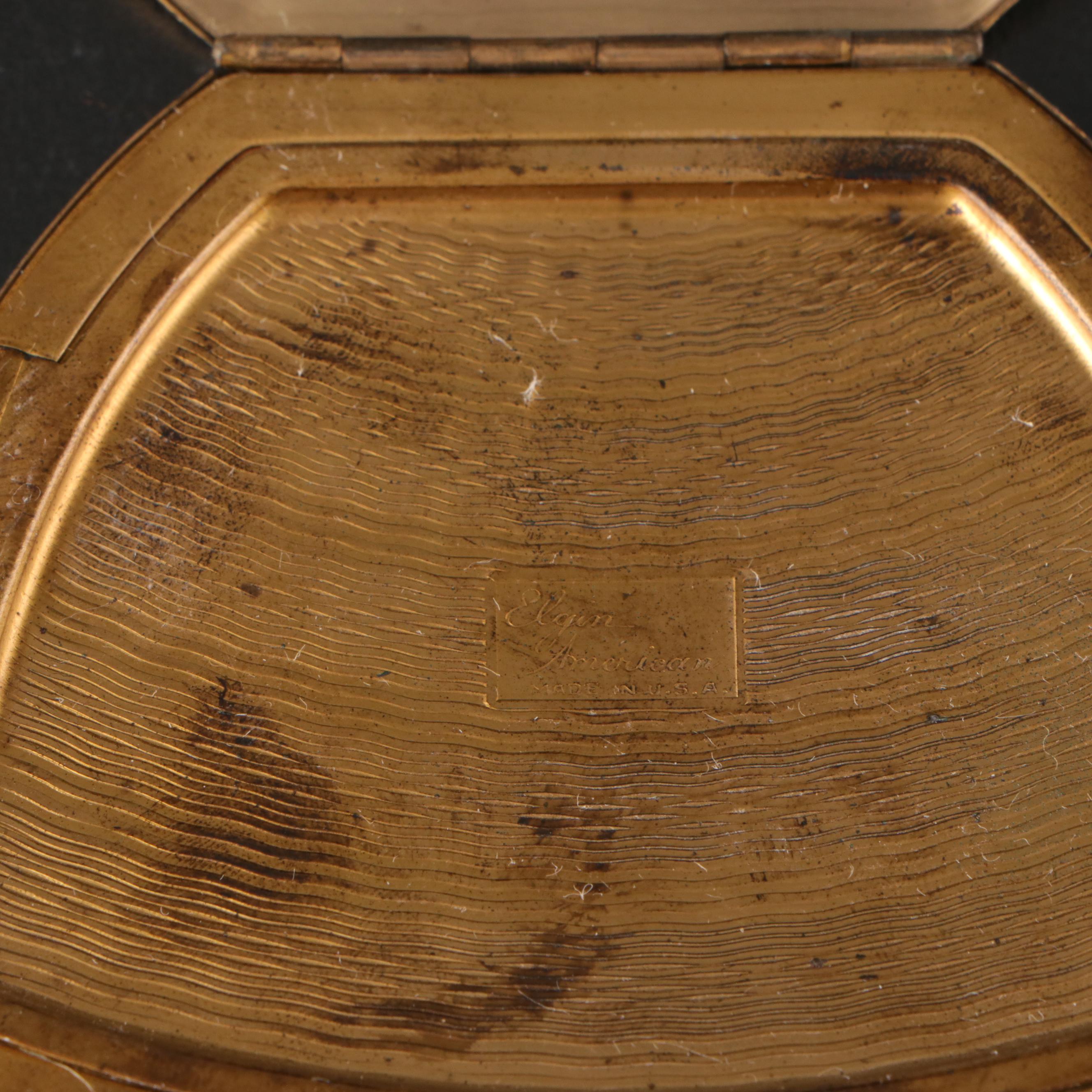 German Glico Bakelite Desk Set In Case with Compacts, Pillboxes, and More Décor