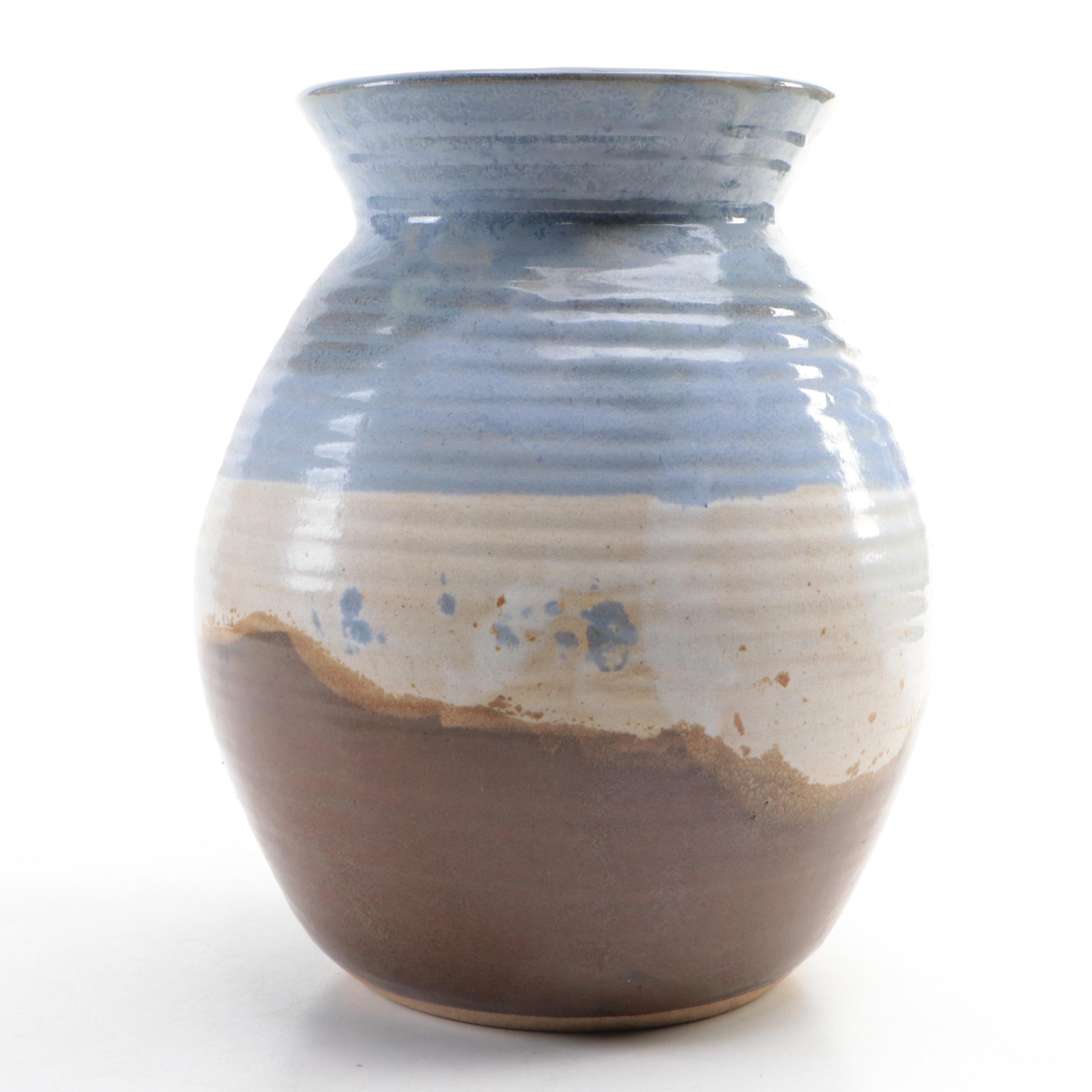 Wheel Thrown Art Pottery Vase