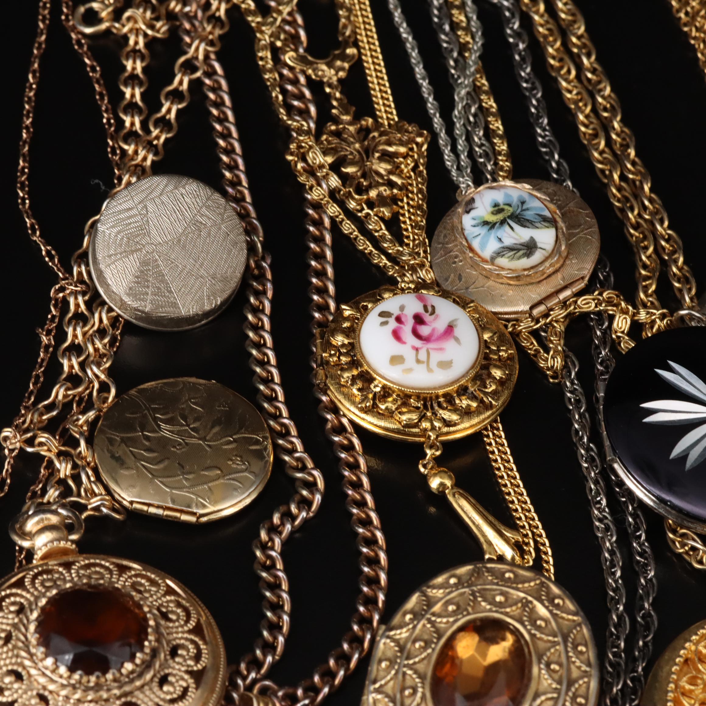 Jewelry Collection Including Italian Micro Mosaic and Agate