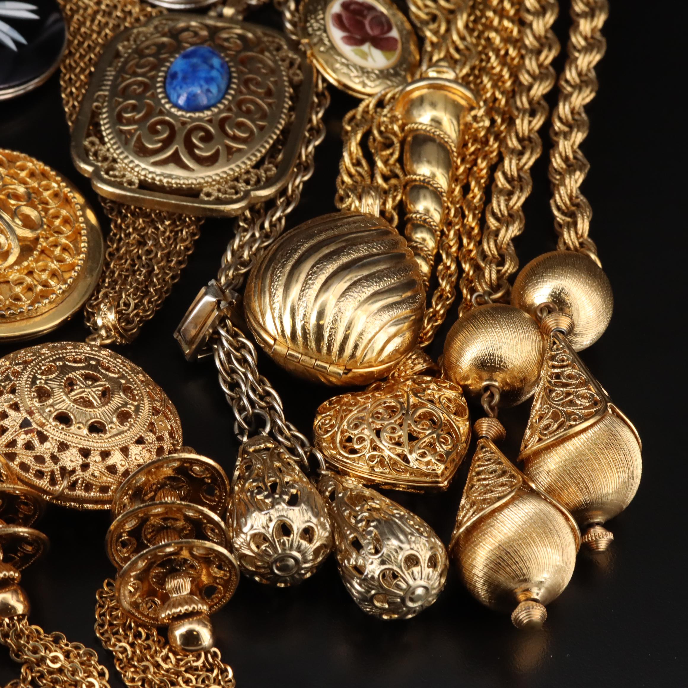 Jewelry Collection Including Italian Micro Mosaic and Agate