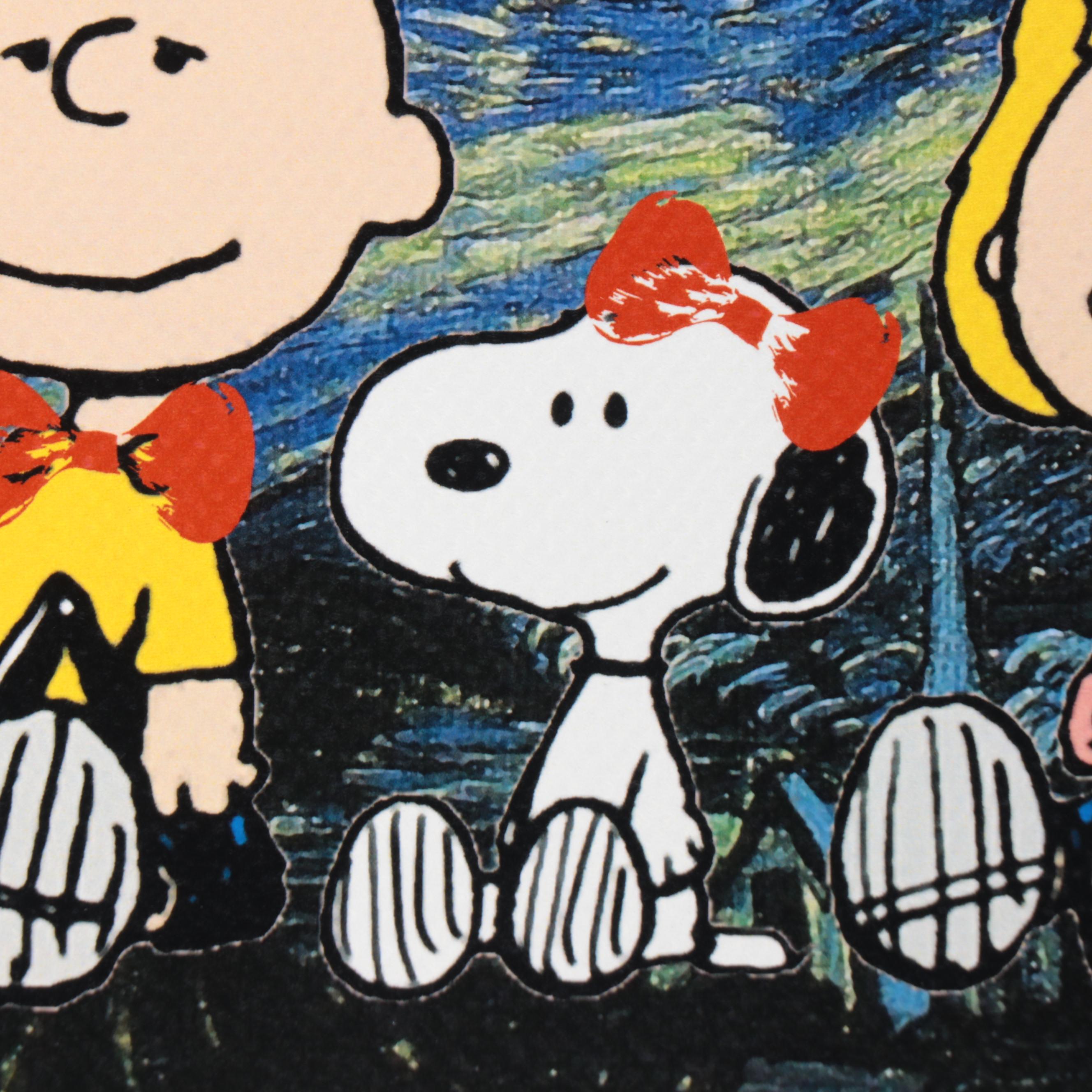 Death NYC Pop Art Graphic Print of the Peanuts Gang x Van Gogh