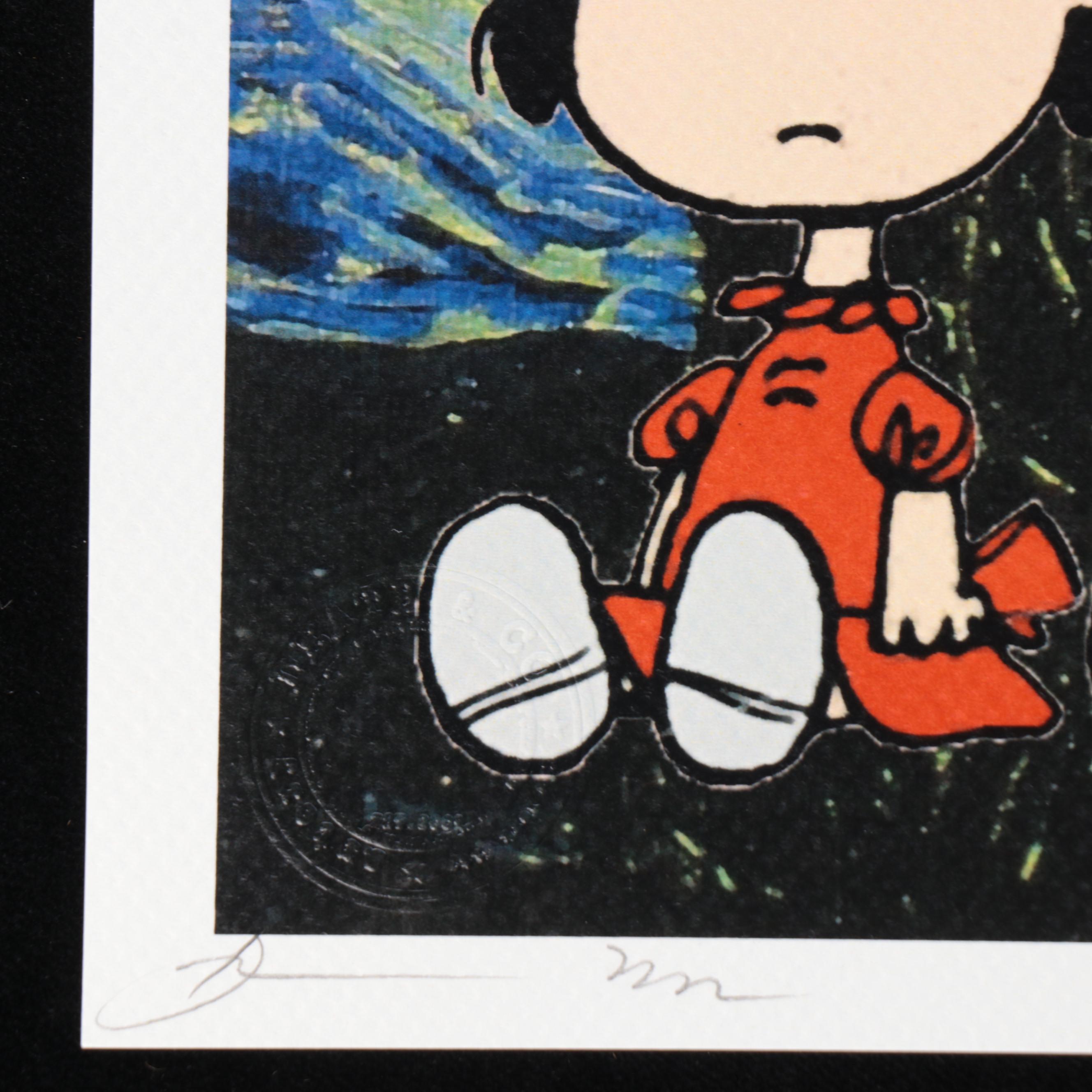 Death NYC Pop Art Graphic Print of the Peanuts Gang x Van Gogh
