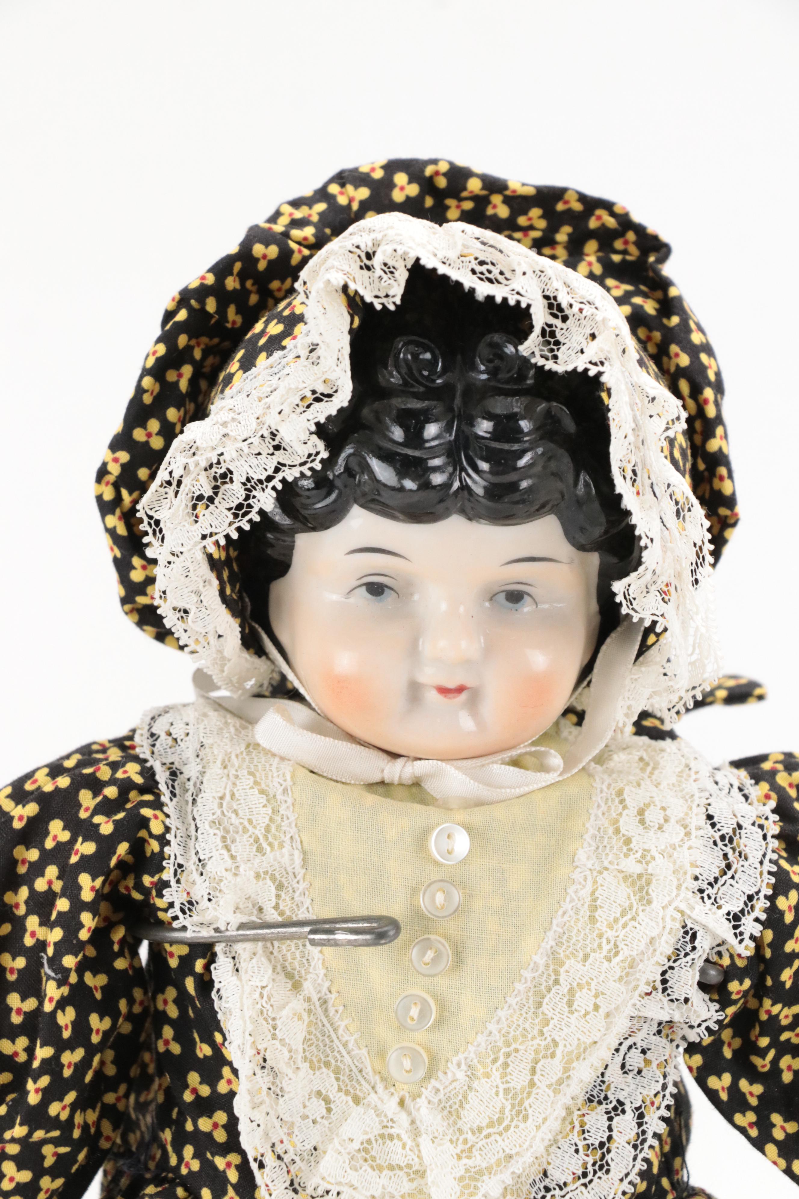 Bye Lo Baby  with China Head Dolls