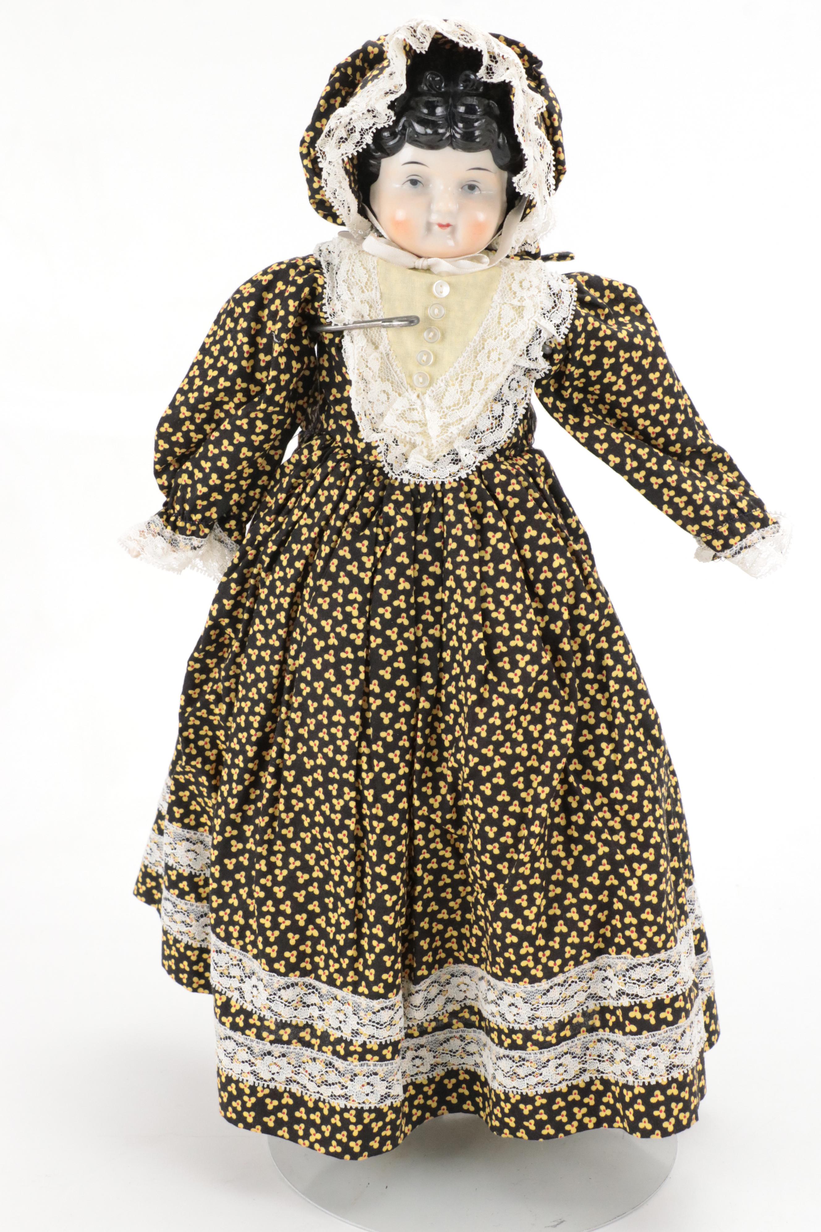 Bye Lo Baby  with China Head Dolls