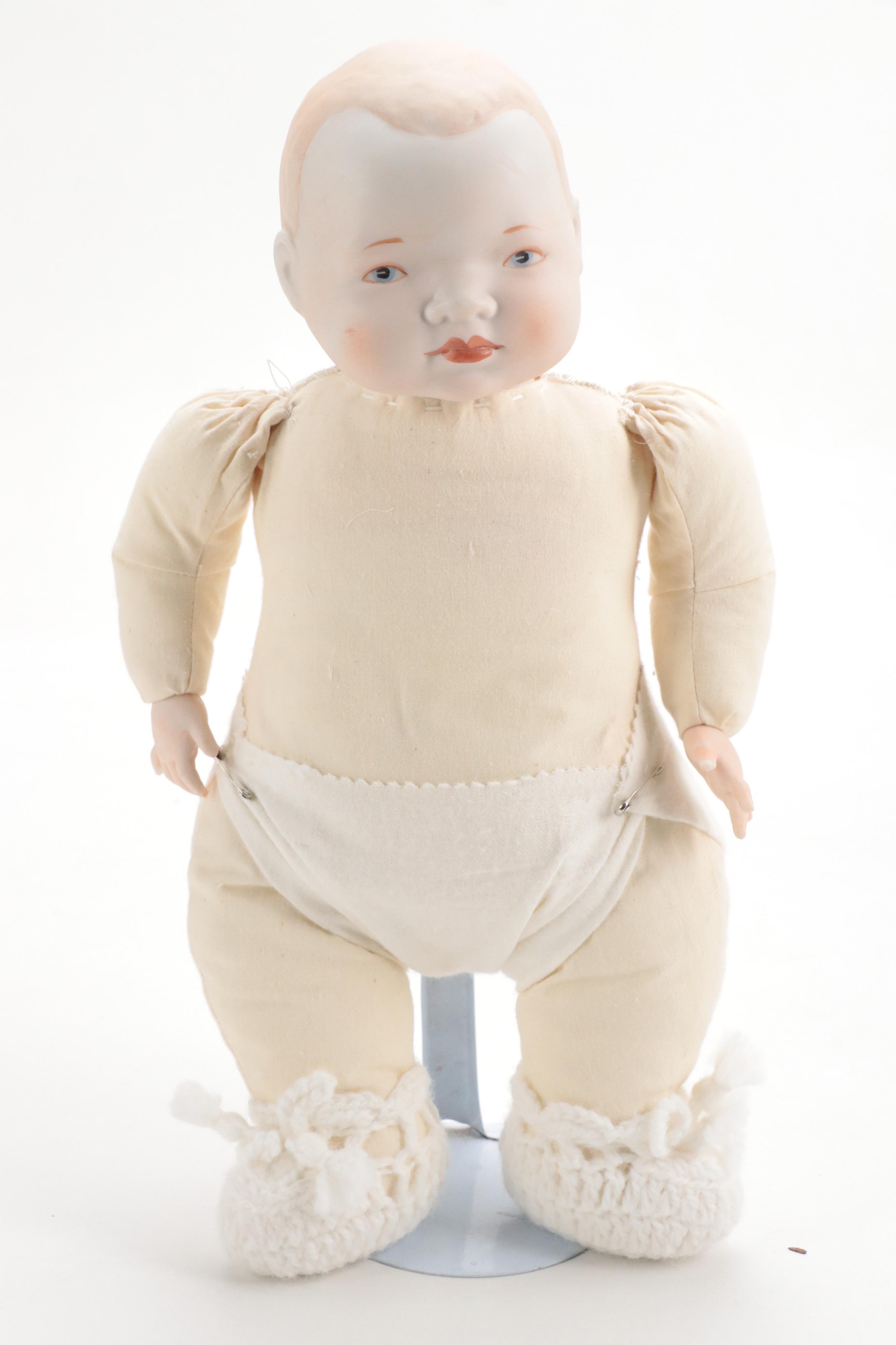 Bye Lo Baby  with China Head Dolls