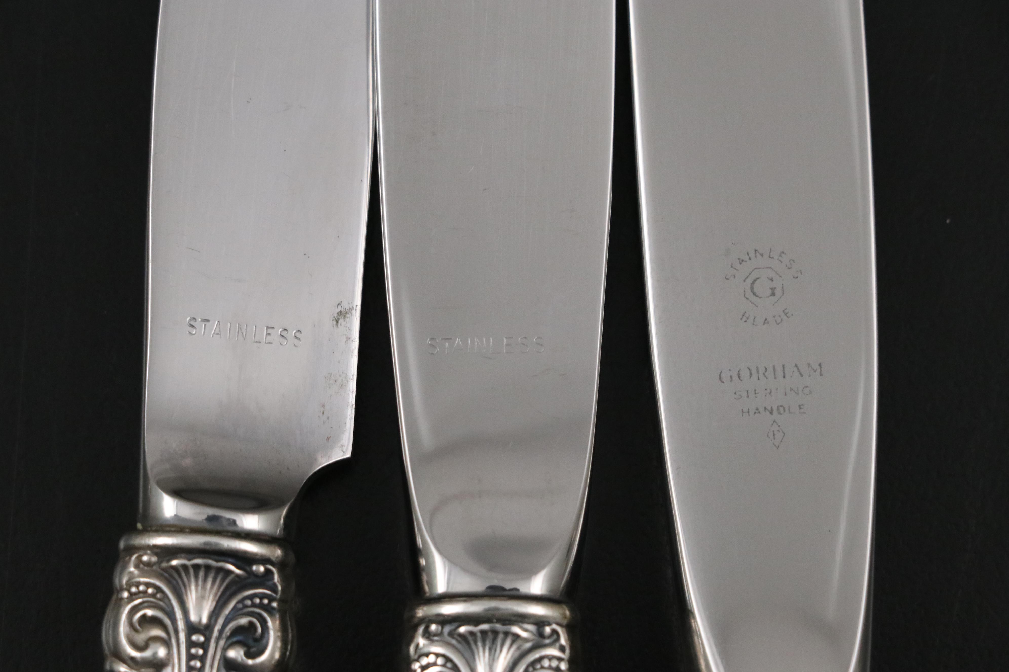 Gorham "King Edward" Sterling Flatware and More Sterling Spoons, 20th C.