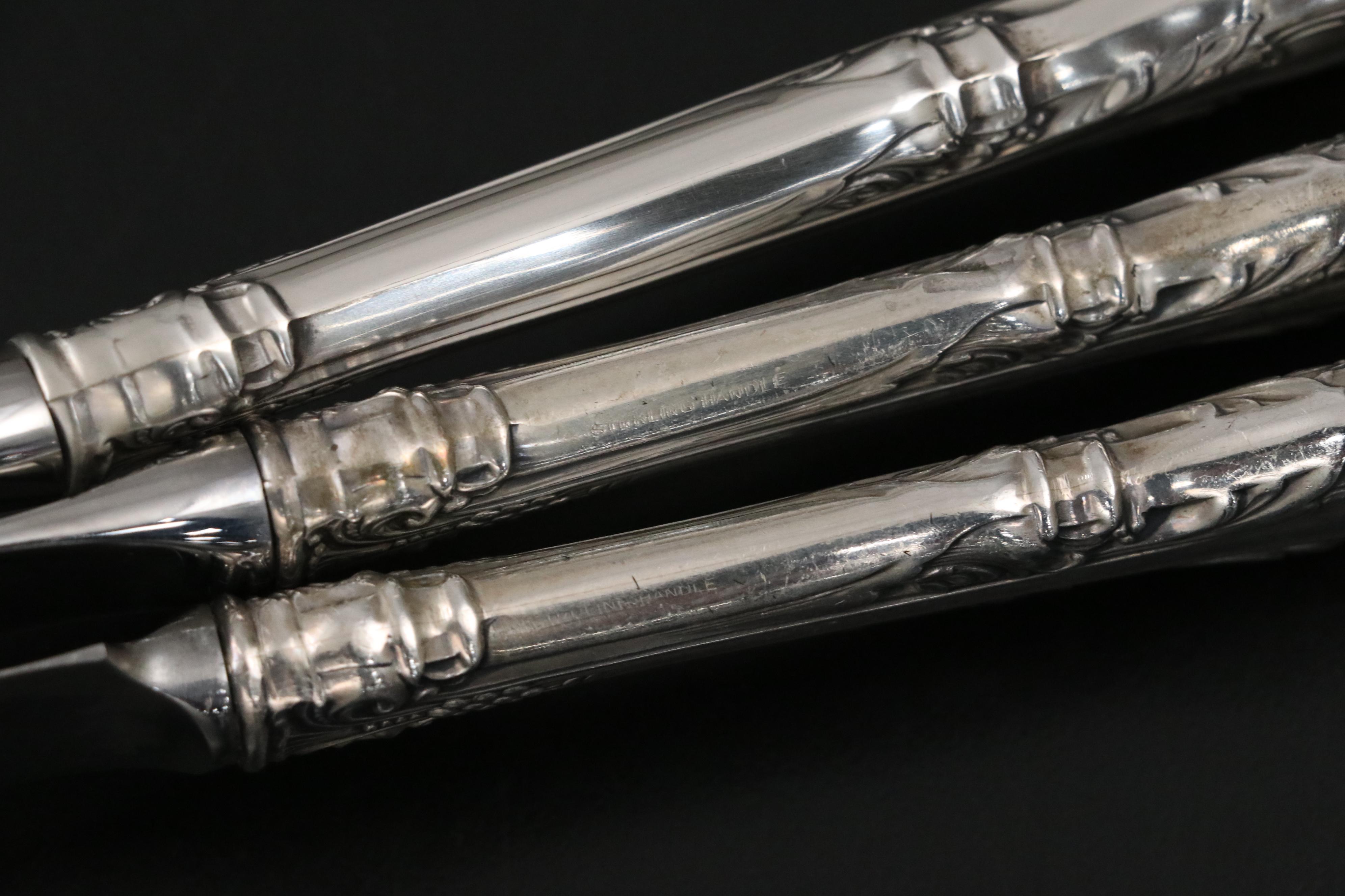 Gorham "King Edward" Sterling Flatware and More Sterling Spoons, 20th C.