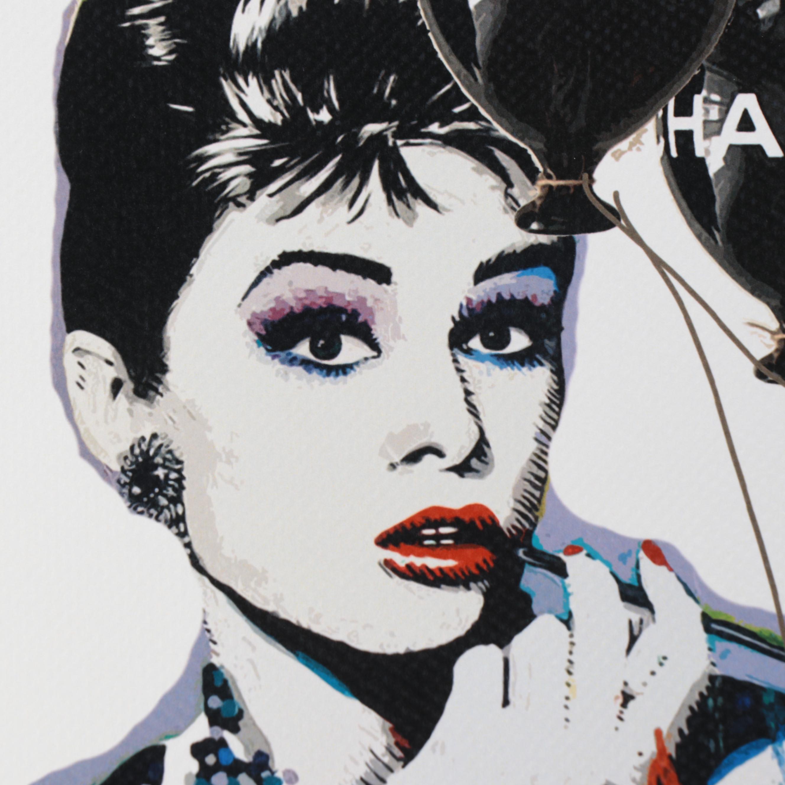 Death NYC Pop Art Graphic Print of Aubrey Hepburn x Chanel, 2023