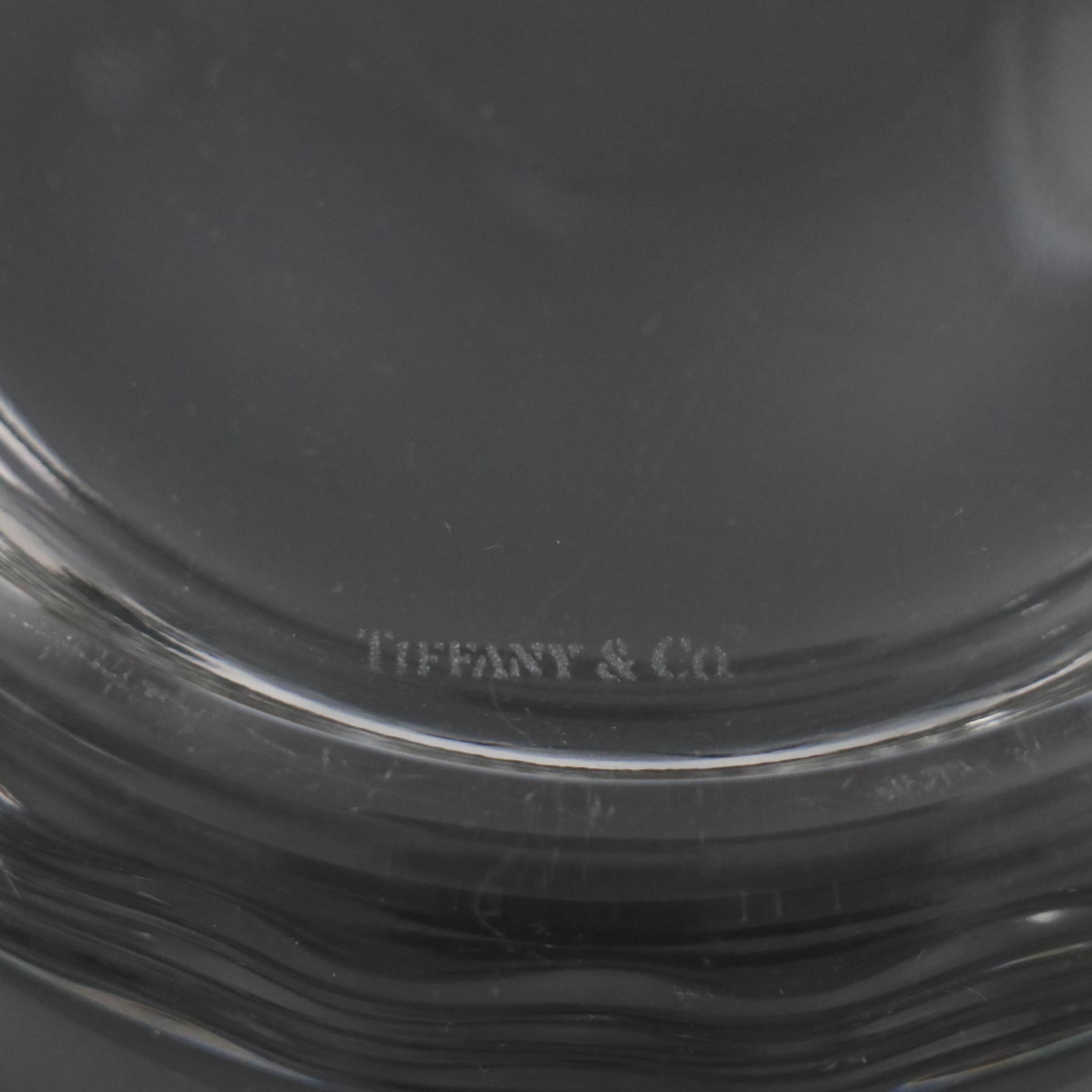 Tiffany & Co. "Dolphin" Round Crystal Bowl