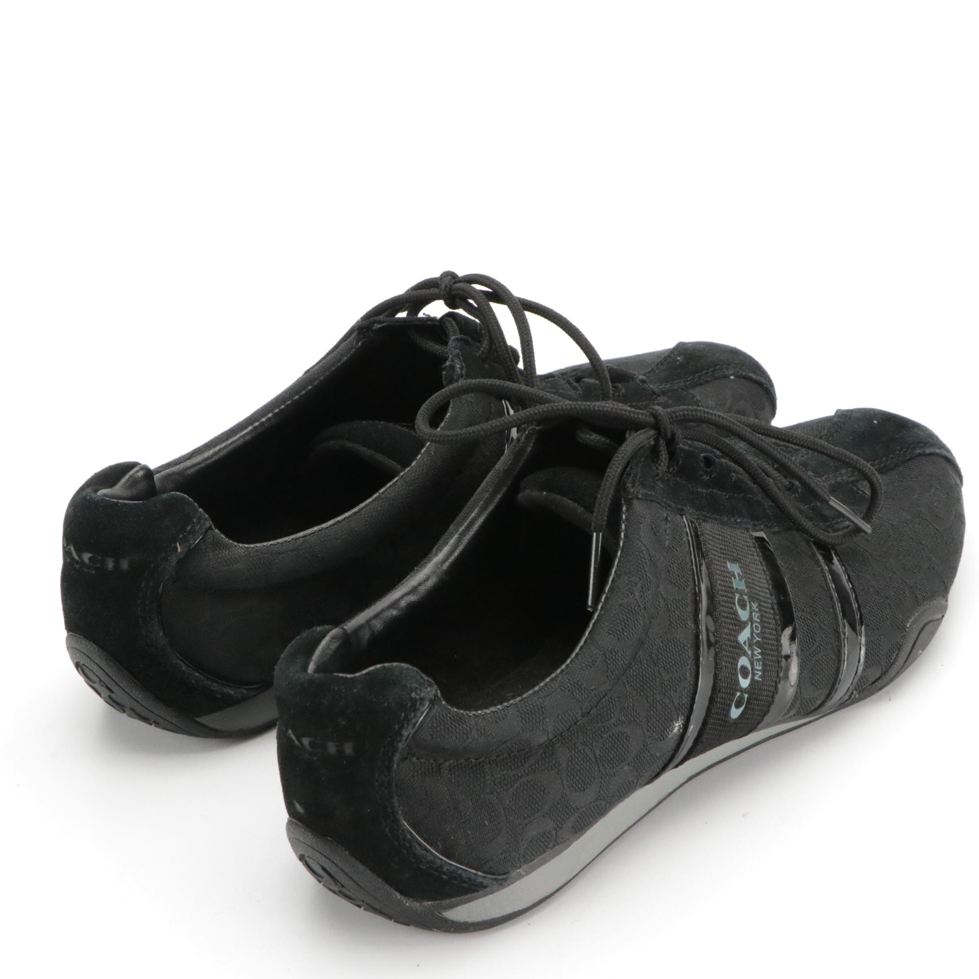 Coach Remonna Sneakers in Signature Canvas with Leather Trim