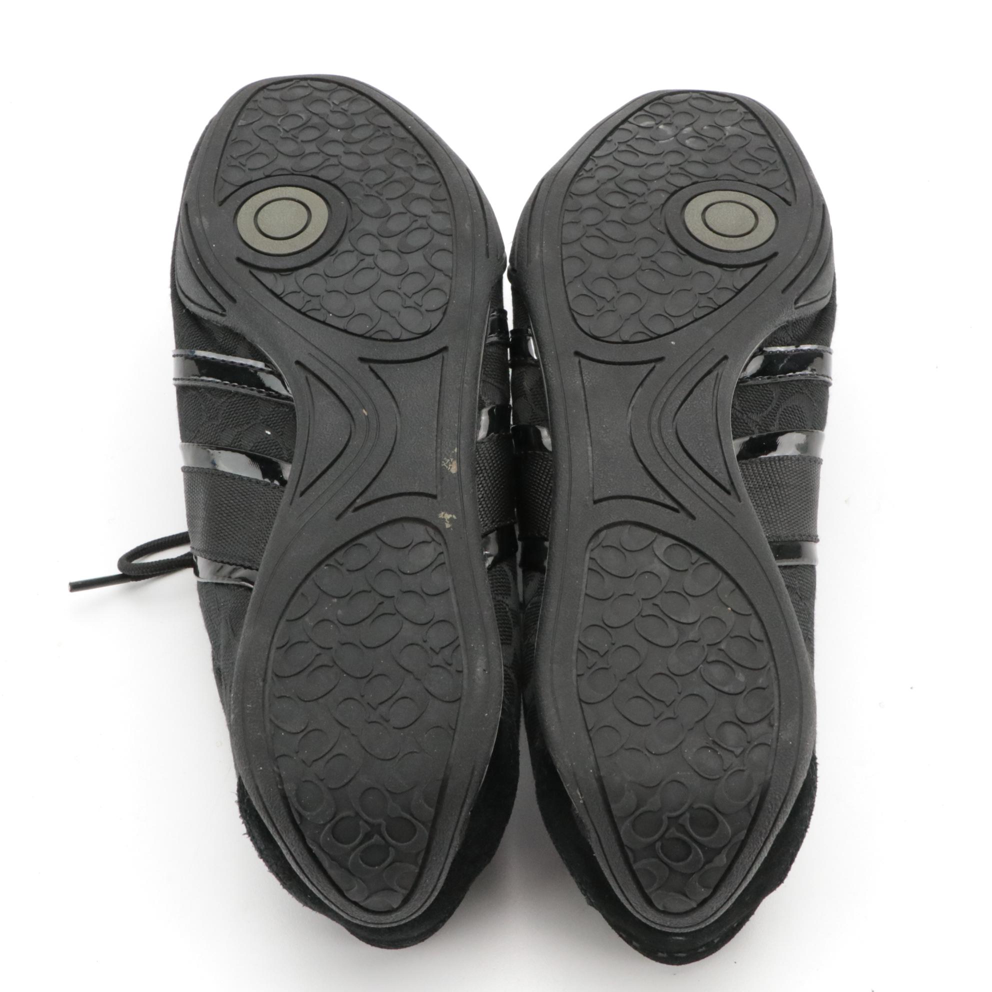 Coach Remonna Sneakers in Signature Canvas with Leather Trim