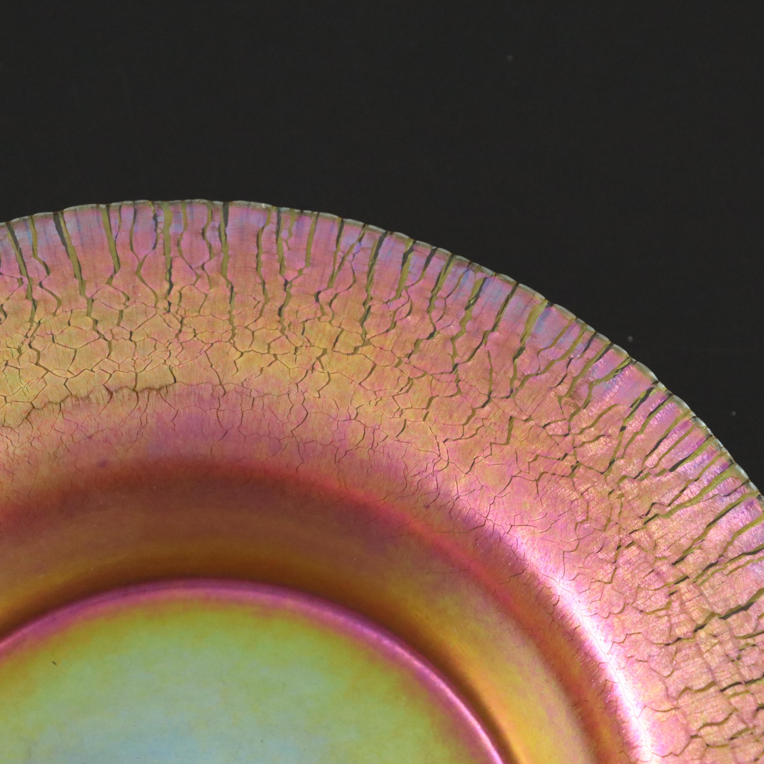 Louis Comfort Tiffany Favrile Art Glass Bowl, Early 20th Century