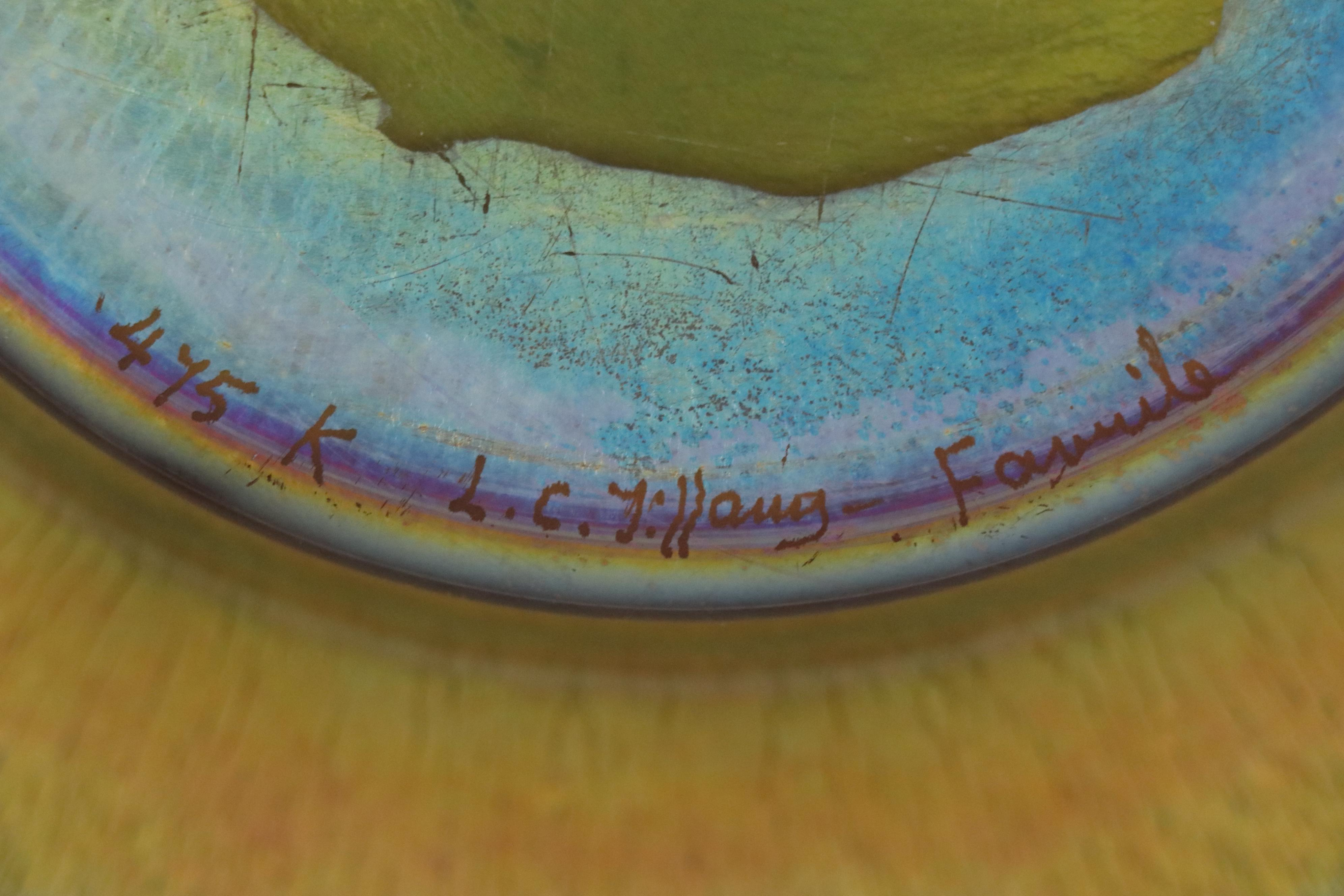 Louis Comfort Tiffany Favrile Art Glass Bowl, Early 20th Century