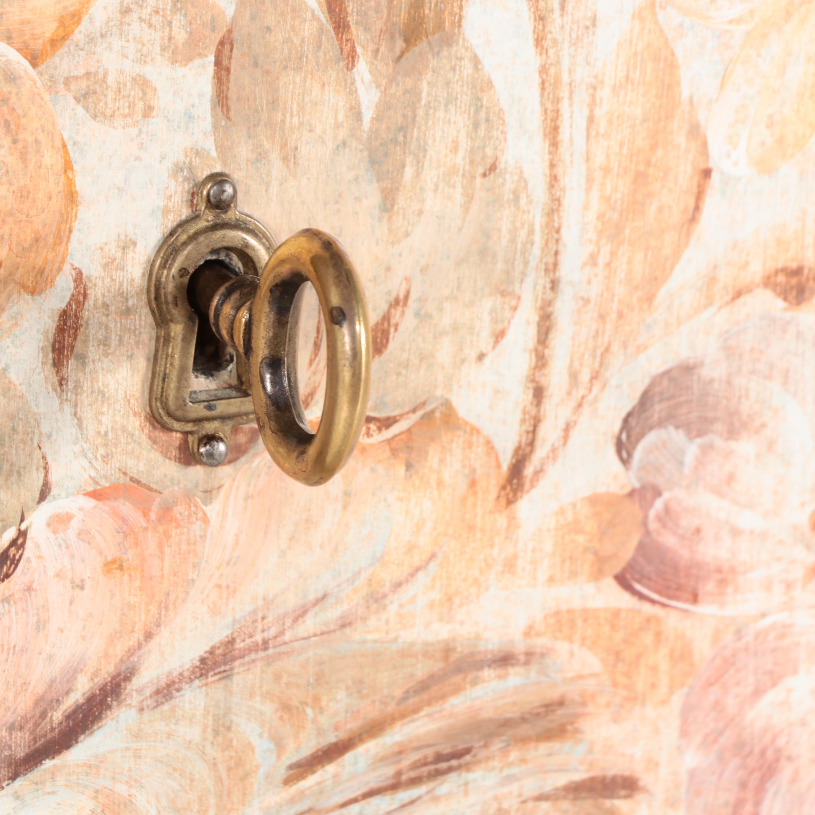 Decorative Crafts Inc. Italian Paint-Decorated TV Armoire