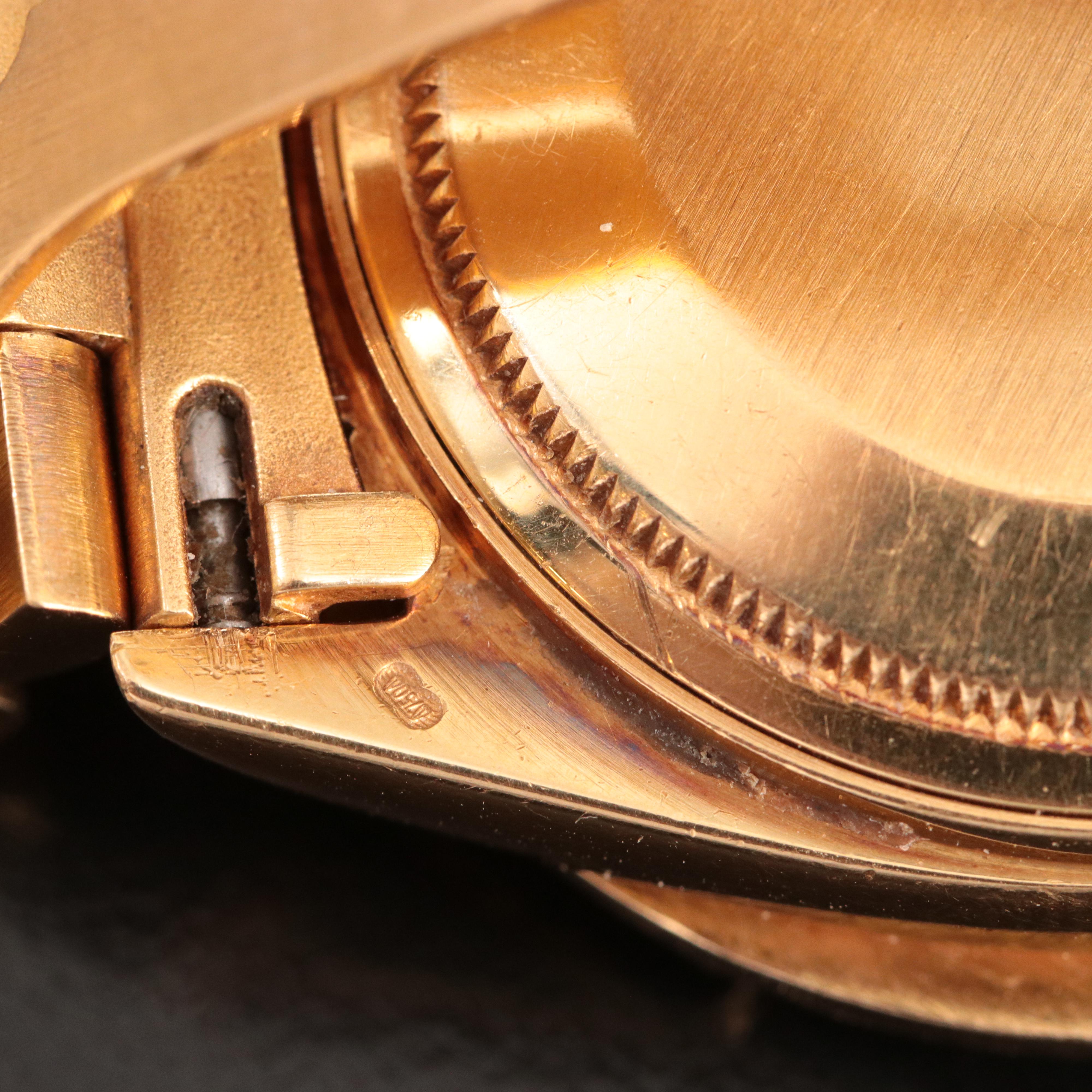 1983 Rolex Day-Date 18038 Custom 3.82 CTW Diamond Watch