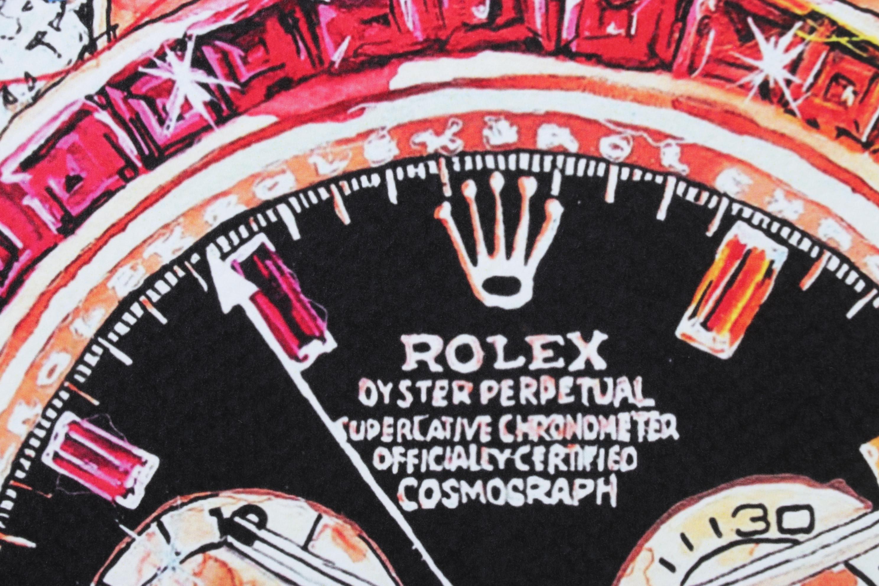 Death NYC Pop Art Graphic Print Homage to Van Gogh Featuring Rolex, 2023