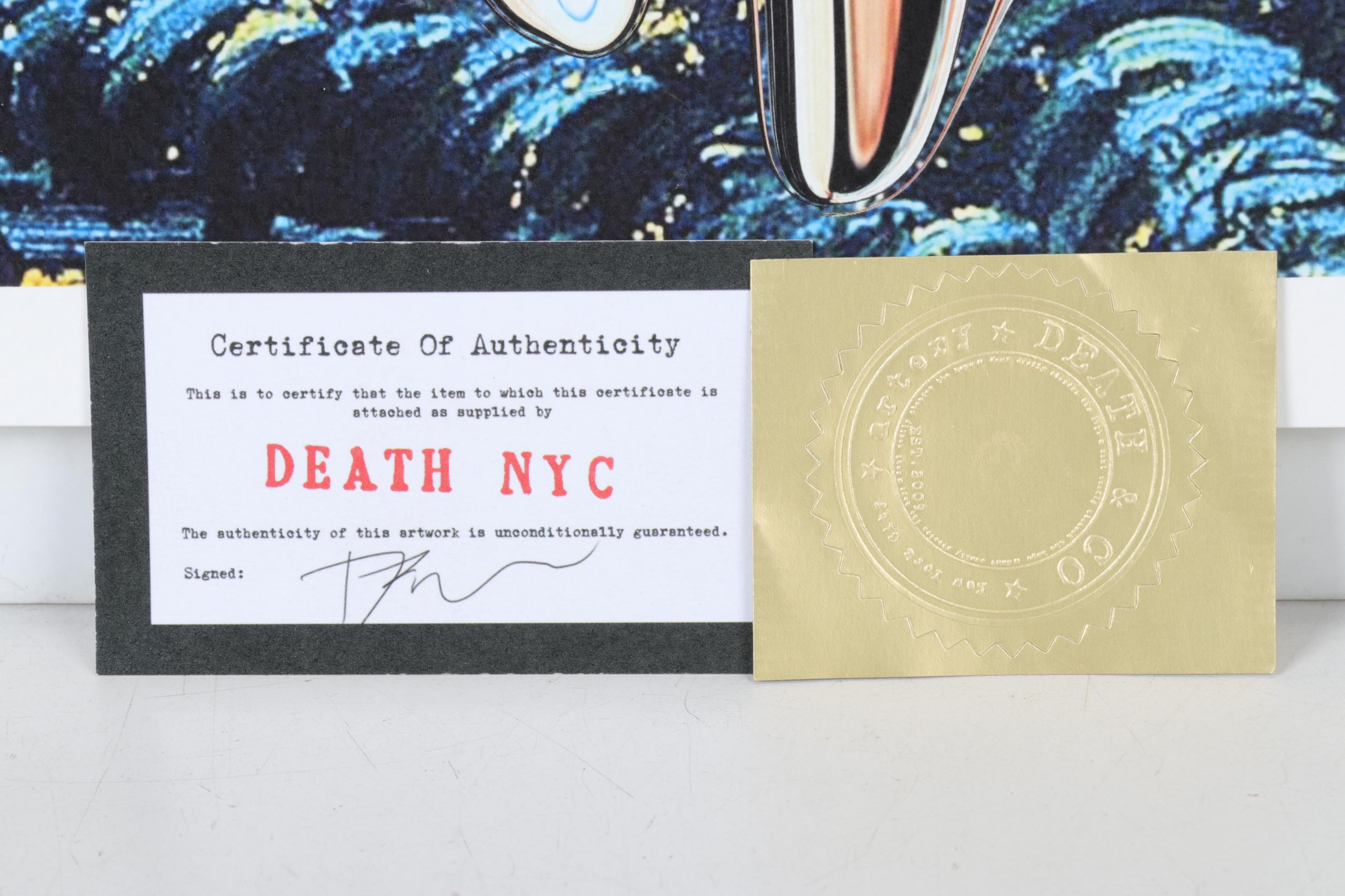 Death NYC Pop Art Graphic Print Homage to Van Gogh Featuring Rolex, 2023