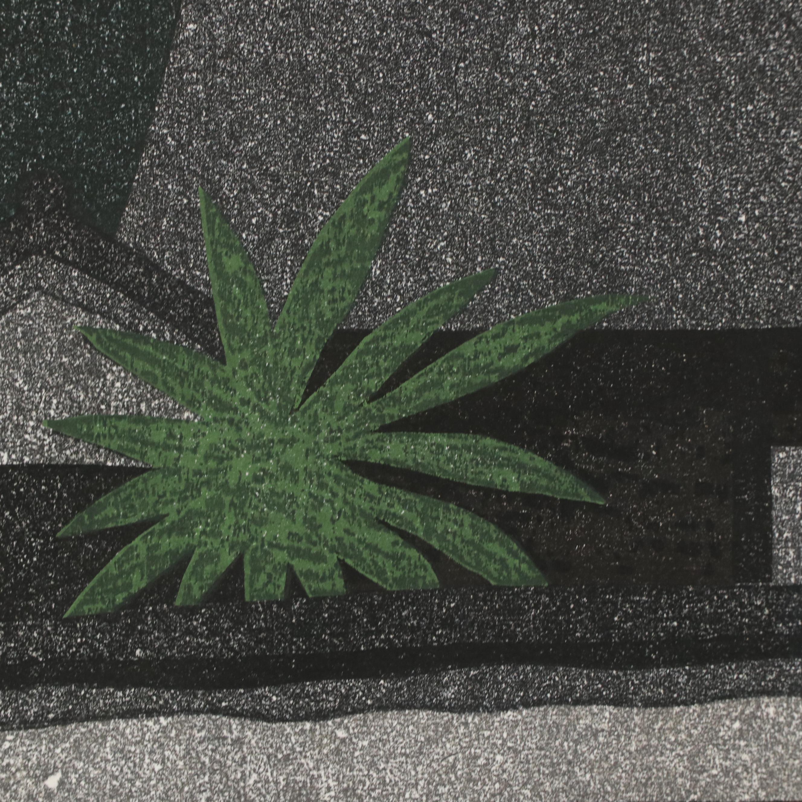 Kiyoshi Saito Woodblock Print "Obaku-san Uji," 1968