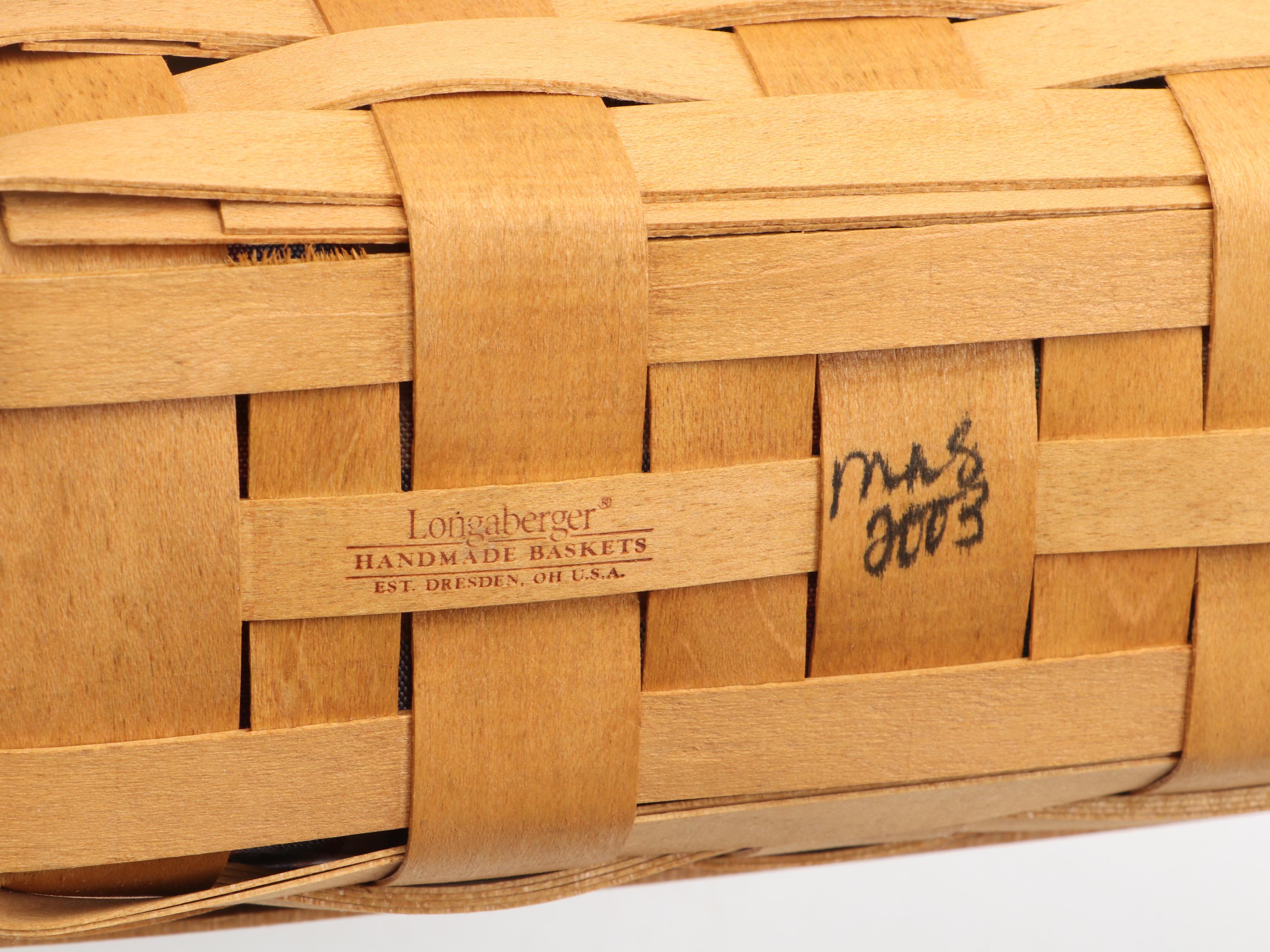 Longaberger Handcrafted Baskets and Organizer
