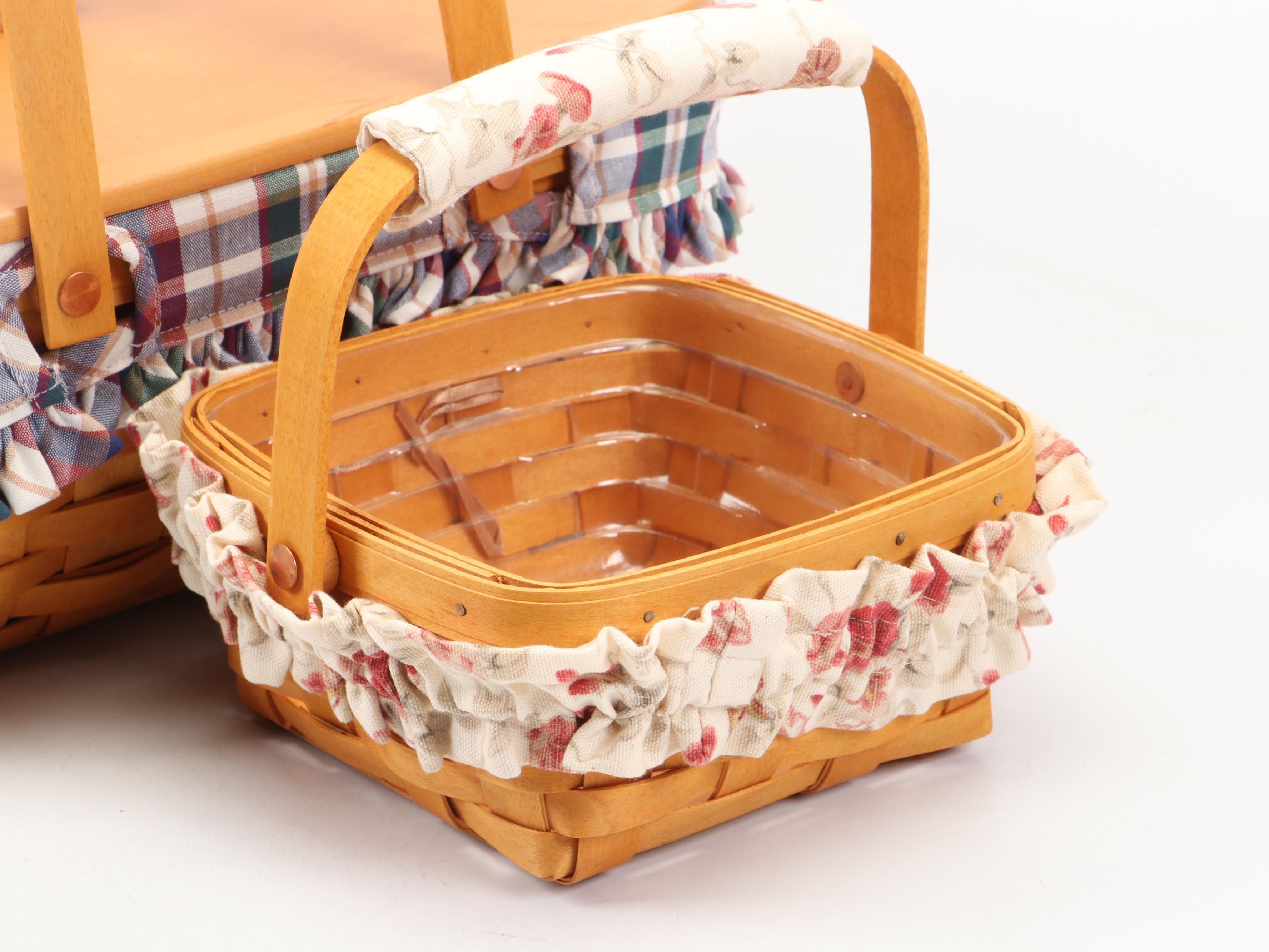 Longaberger Handcrafted Baskets and Organizer