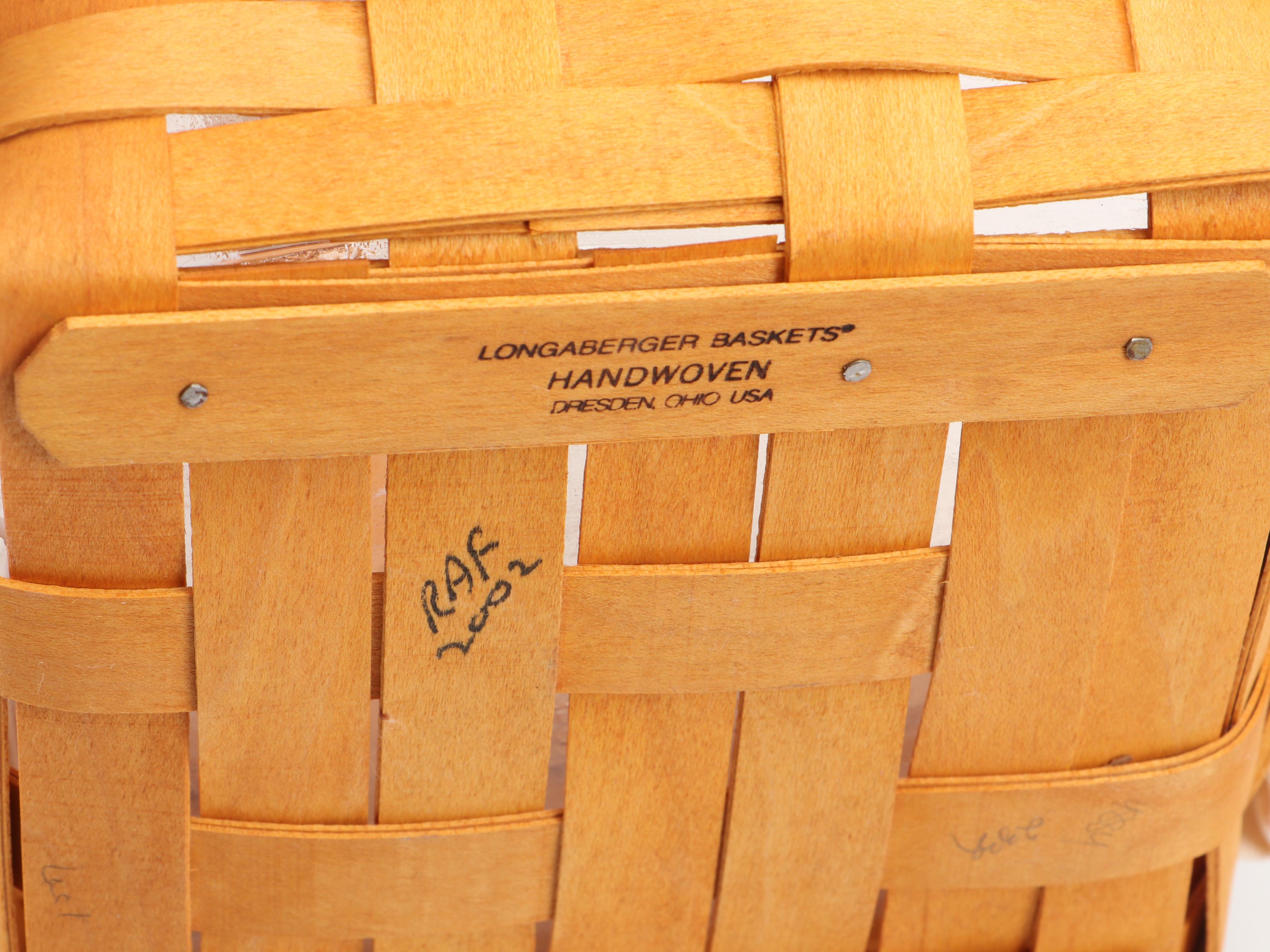 Longaberger Handcrafted Baskets and Organizer