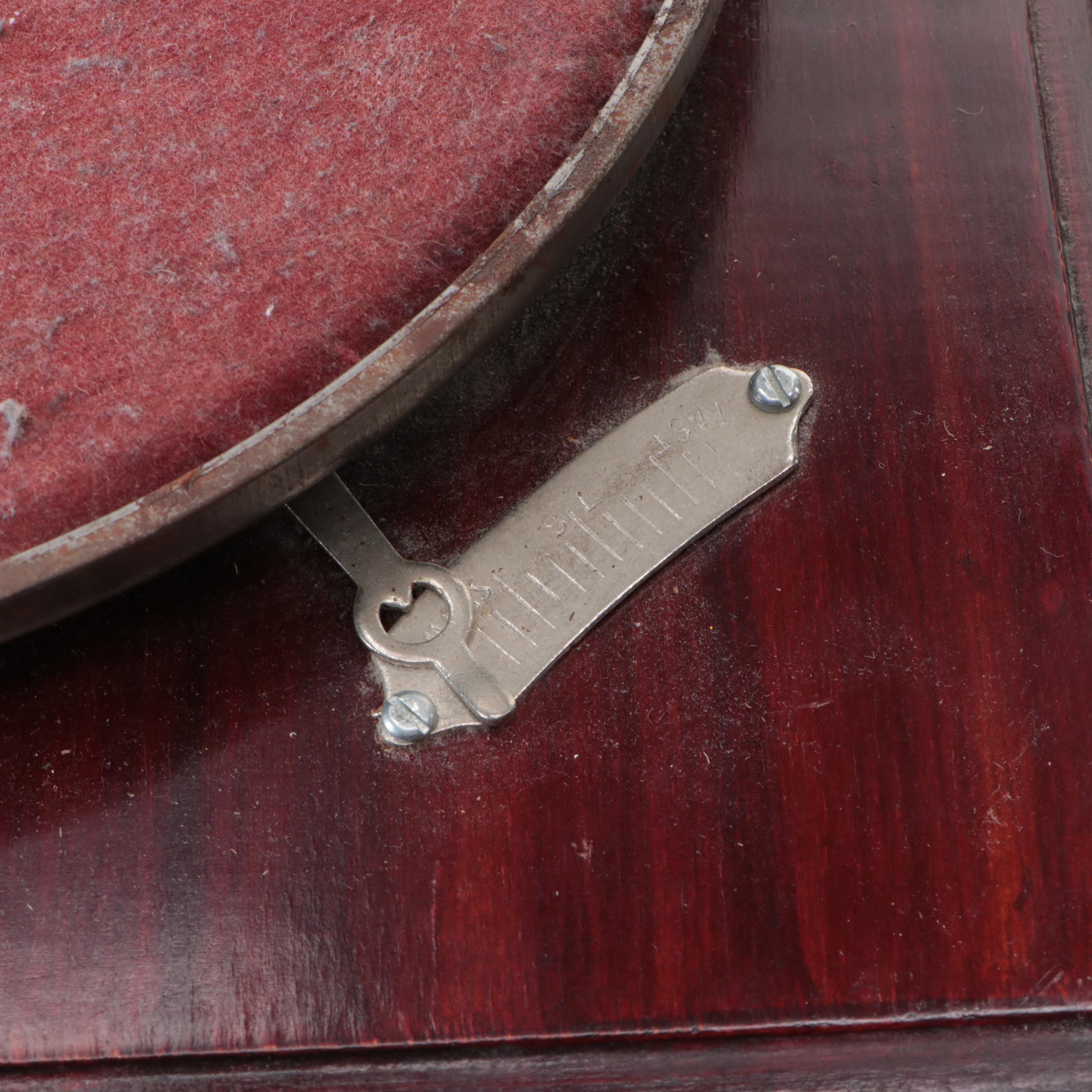 The Gramophone Co. "His Master's Voice" Gramophone with Plaster "Nipper" Statue