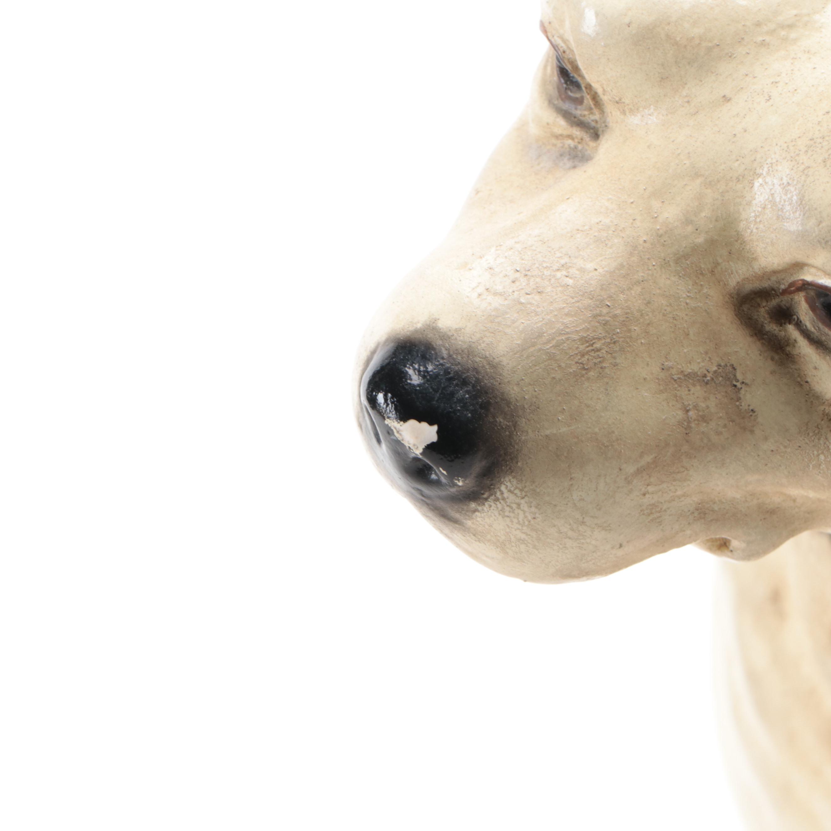 The Gramophone Co. "His Master's Voice" Gramophone with Plaster "Nipper" Statue