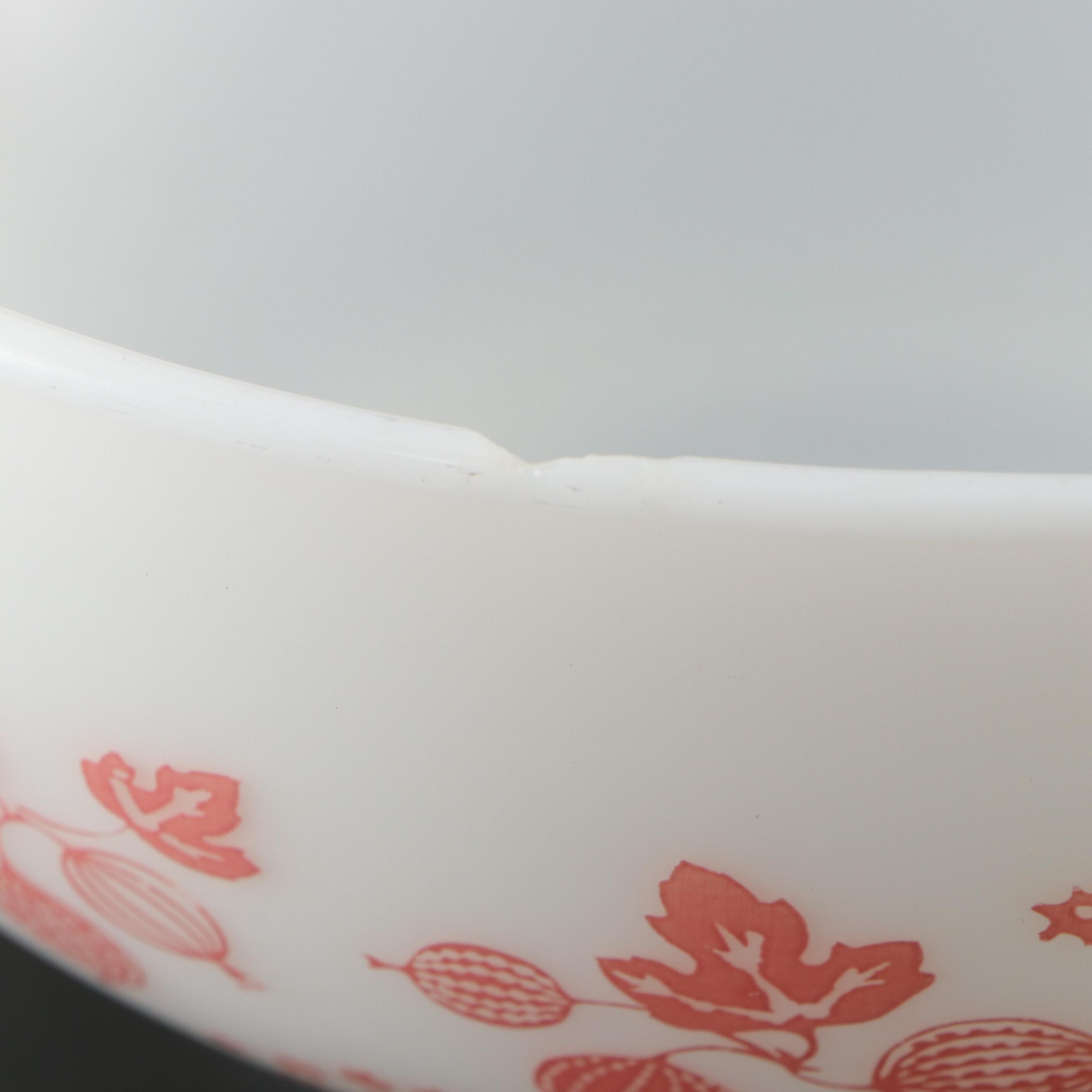 Pyrex "Gooseberry Pink," "Rainbow Stripes Blue," and More Glass Mixing Bowls