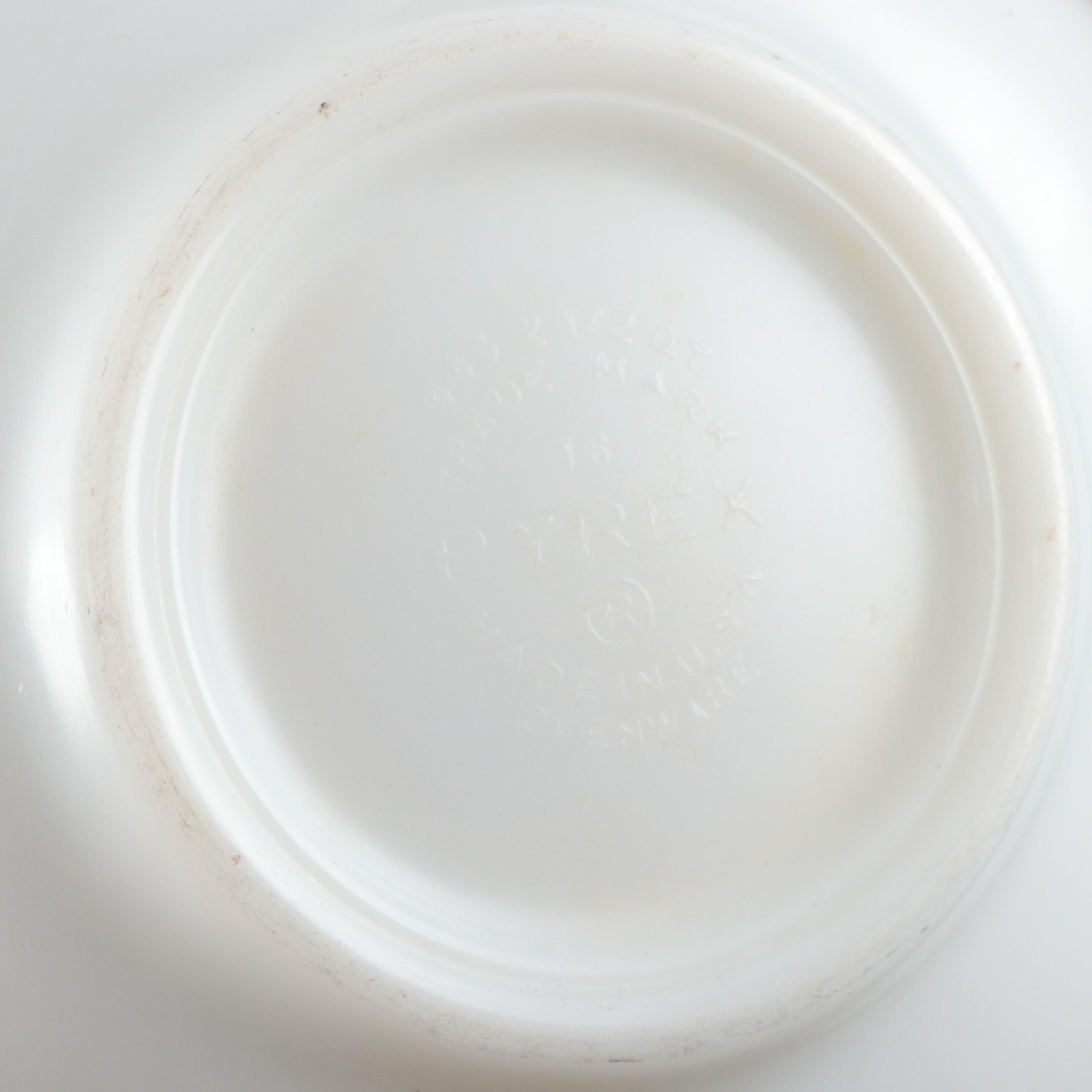 Pyrex "Gooseberry Pink," "Rainbow Stripes Blue," and More Glass Mixing Bowls