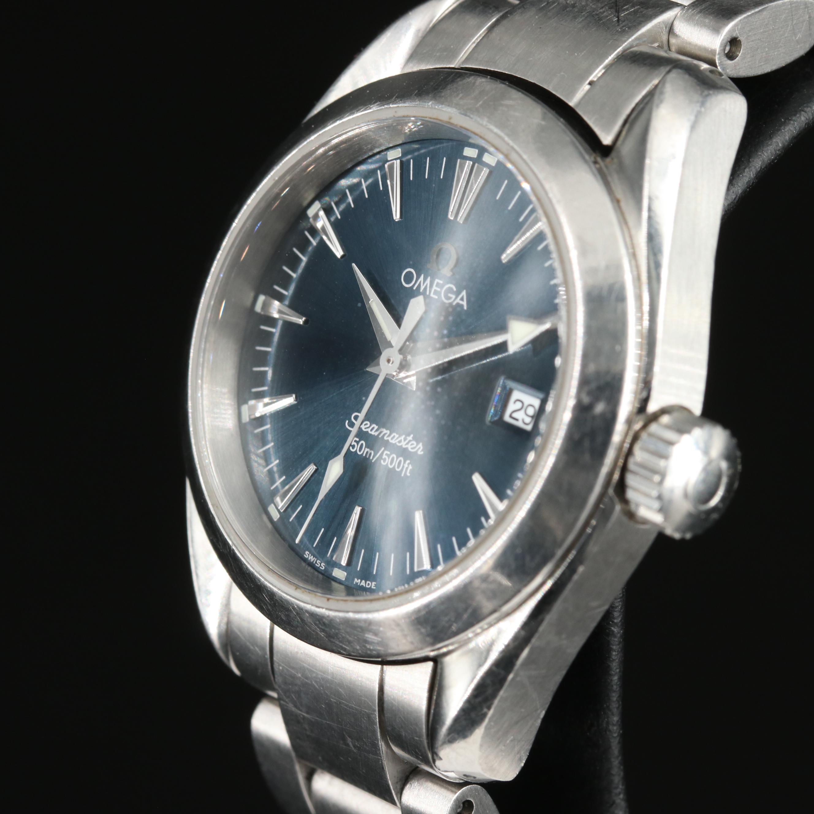 1998 Omega Seamaster Aqua Terra Date Watch