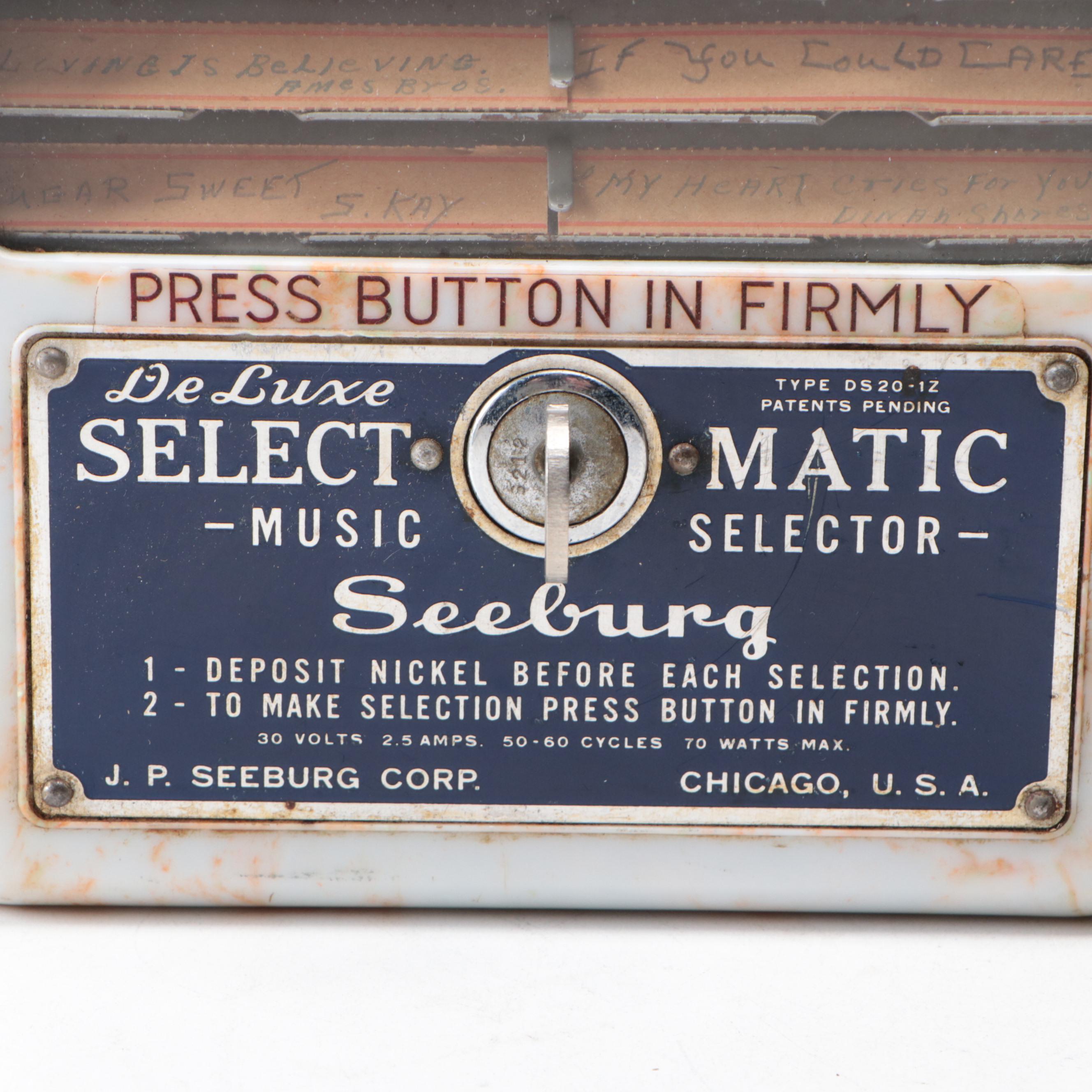 Seeburg DS20-1Z Select-O-Matic Deluxe Wall Jukeboxes, Mid-20th Century