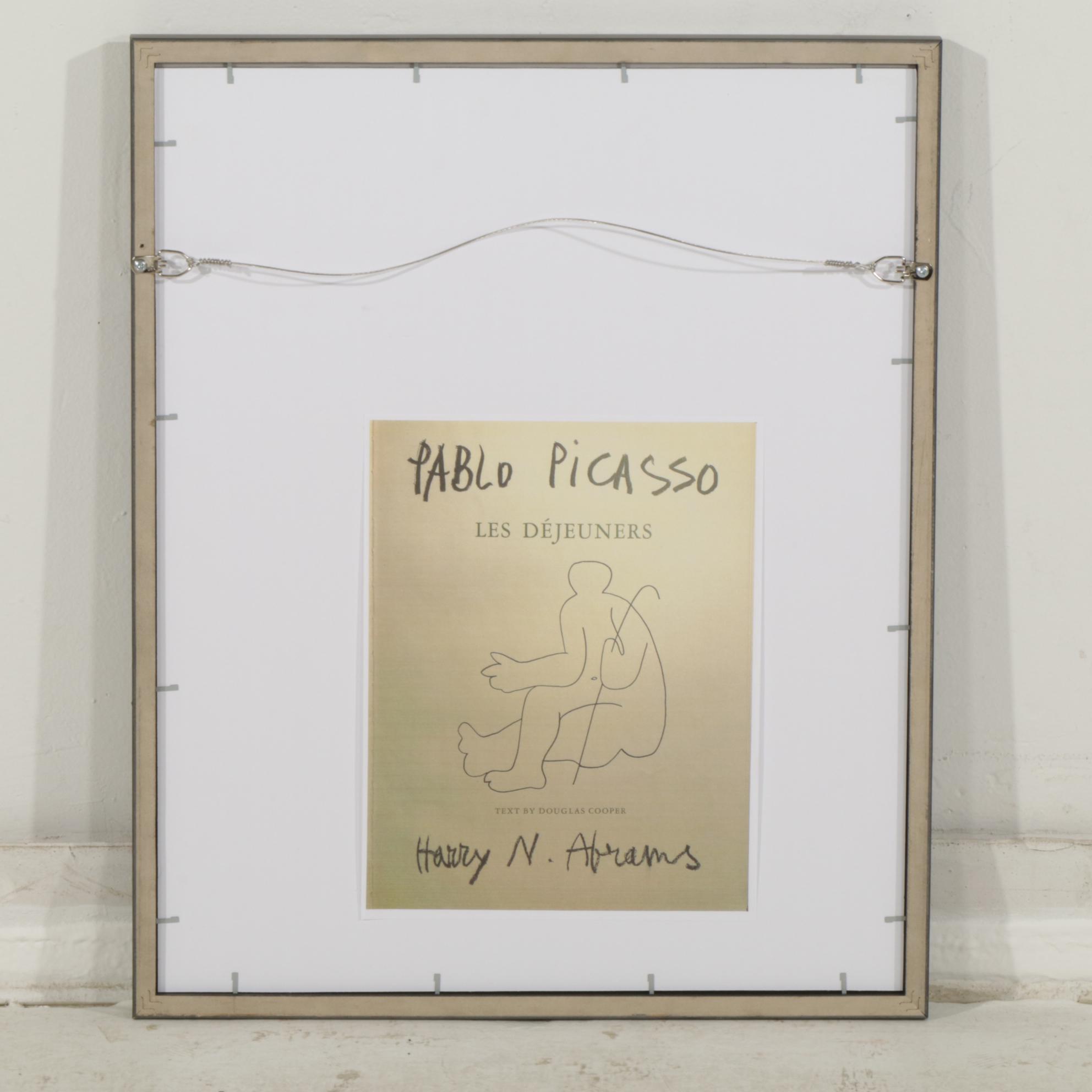 Offset Lithograph After Pablo Picasso From "Les Déjeuners," 1963