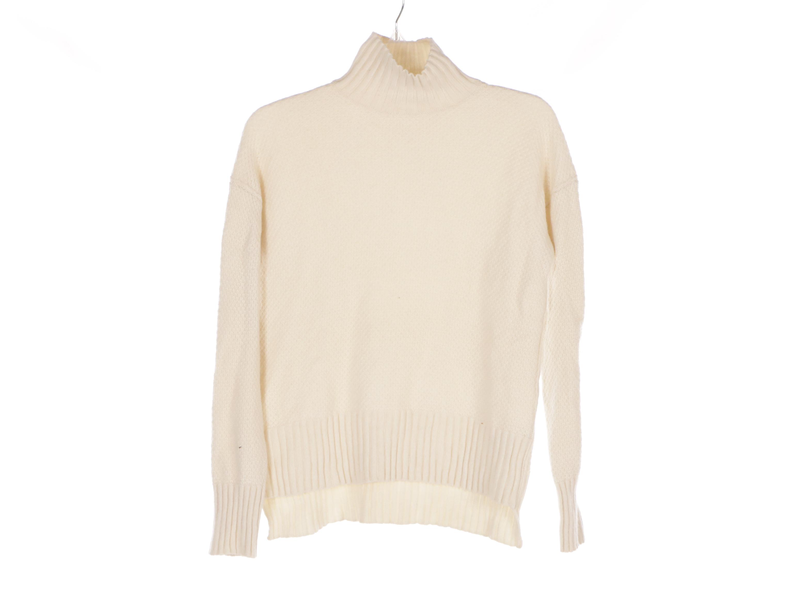 Everlane Cashmere Knit Turtleneck Sweater & Short Sleeve Top with Lululemon Bra