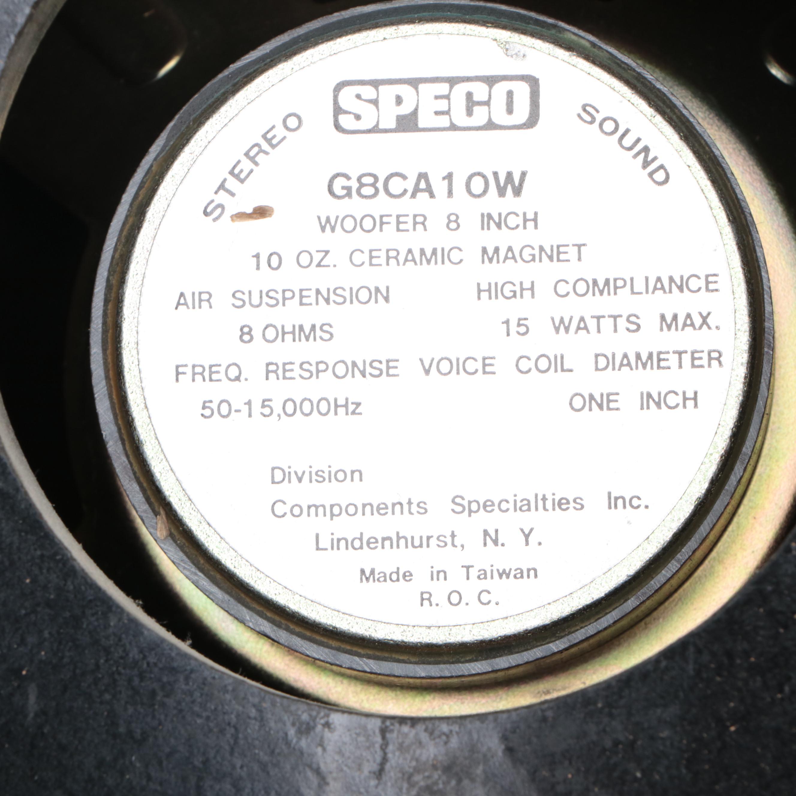 Seeburg Model RSI-8 Teardrop Remote Speakers, Mid-20th Century