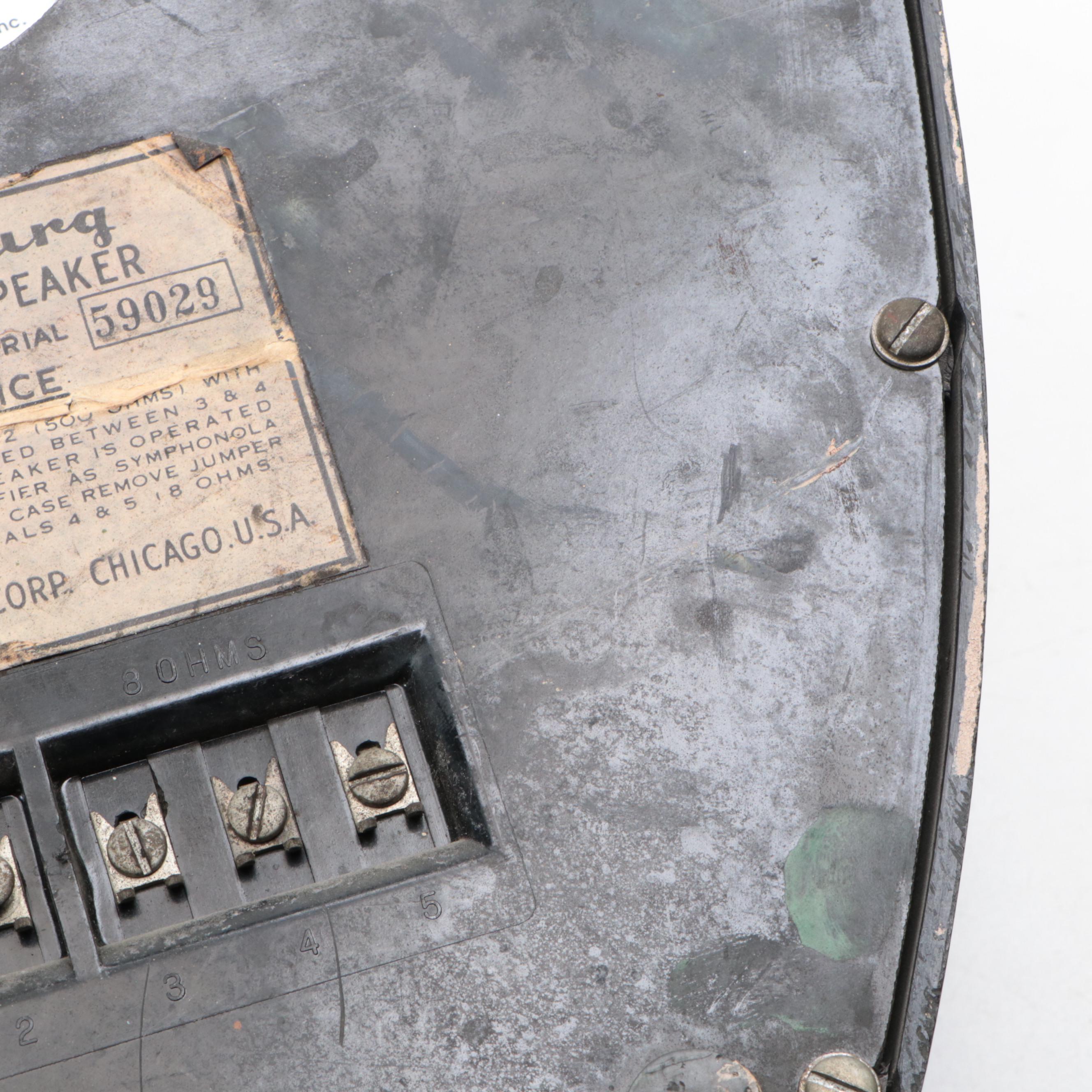 Seeburg Model RSI-8 Teardrop Remote Speakers, Mid-20th Century