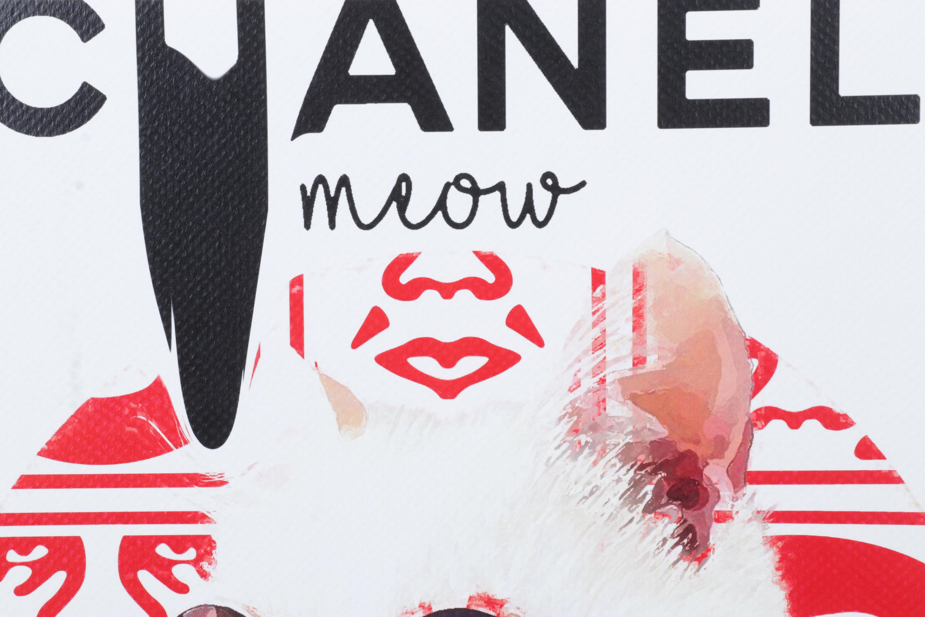 Death NYC Pop Art Graphic Print Homage to Chanel and Shepard Fairey, 2023