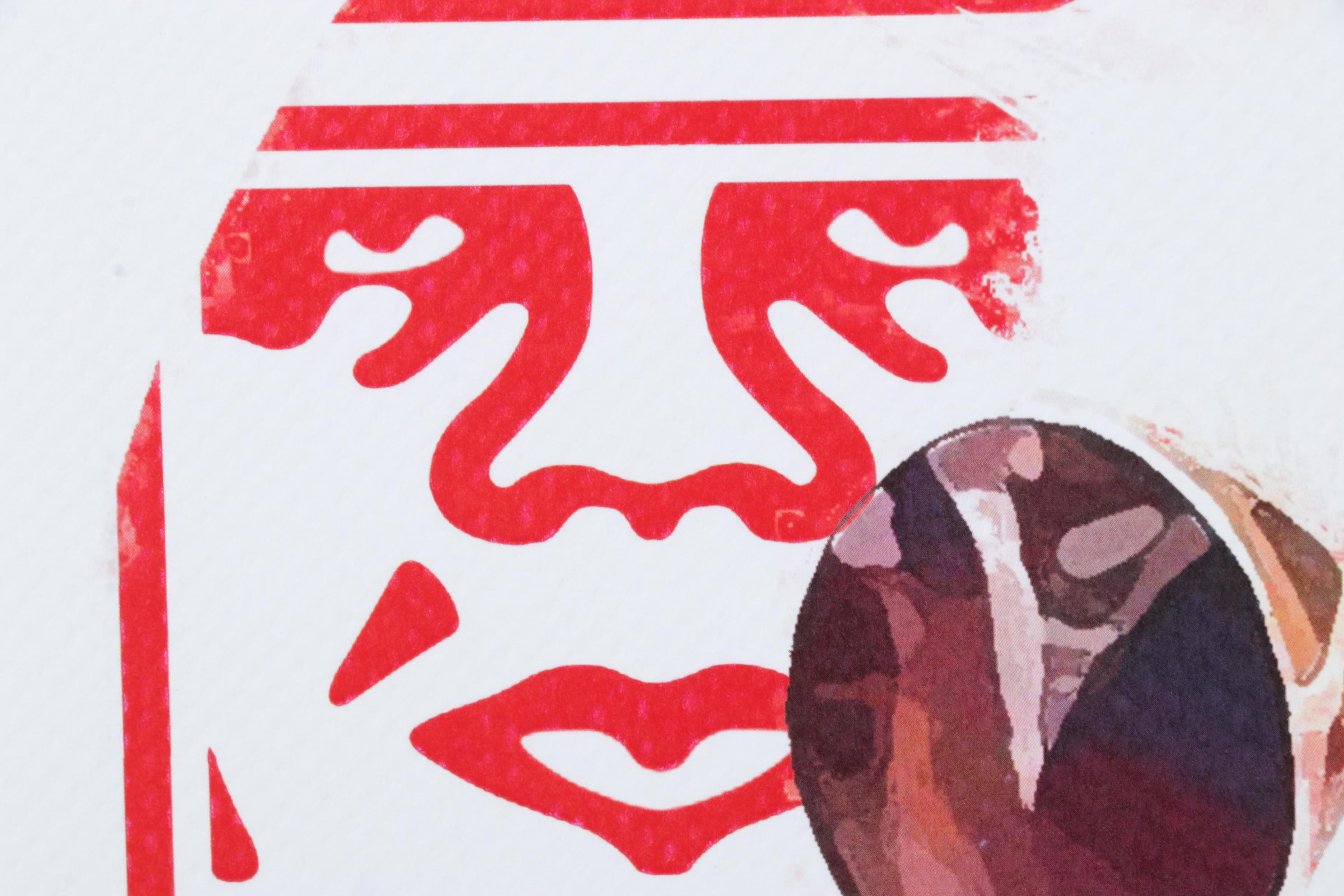 Death NYC Pop Art Graphic Print Homage to Chanel and Shepard Fairey, 2023