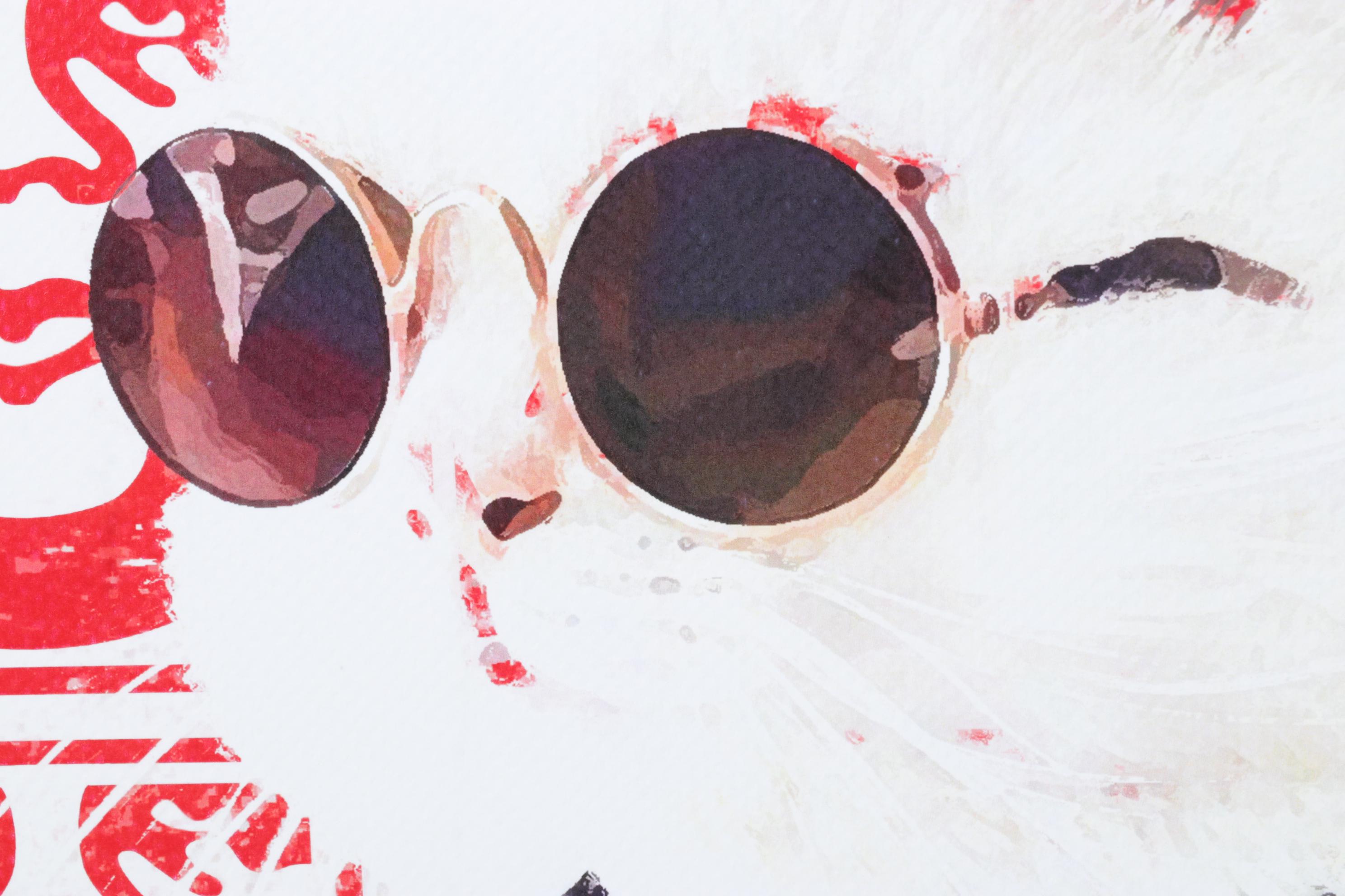 Death NYC Pop Art Graphic Print Homage to Chanel and Shepard Fairey, 2023