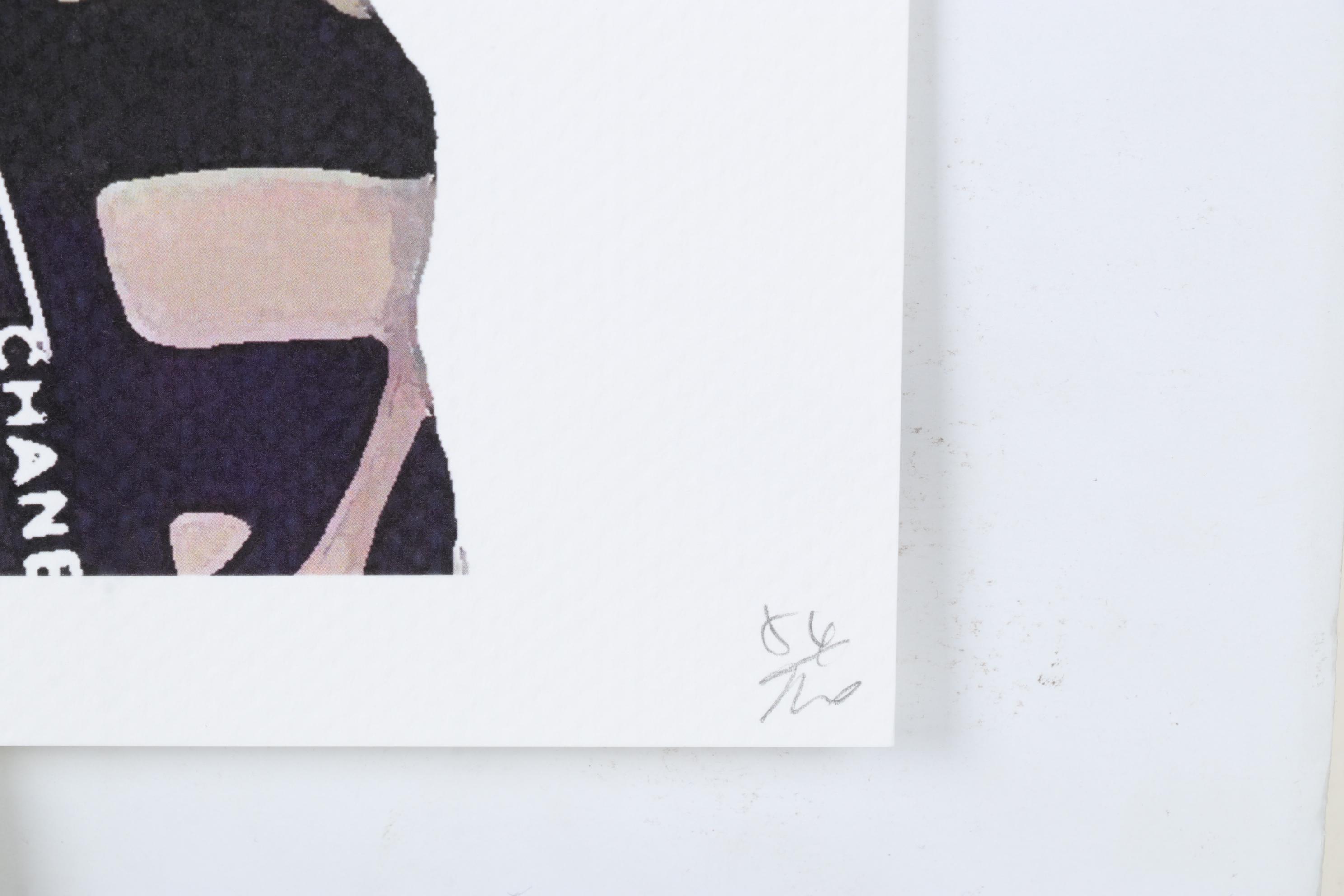 Death NYC Pop Art Graphic Print Homage to Chanel and Shepard Fairey, 2023