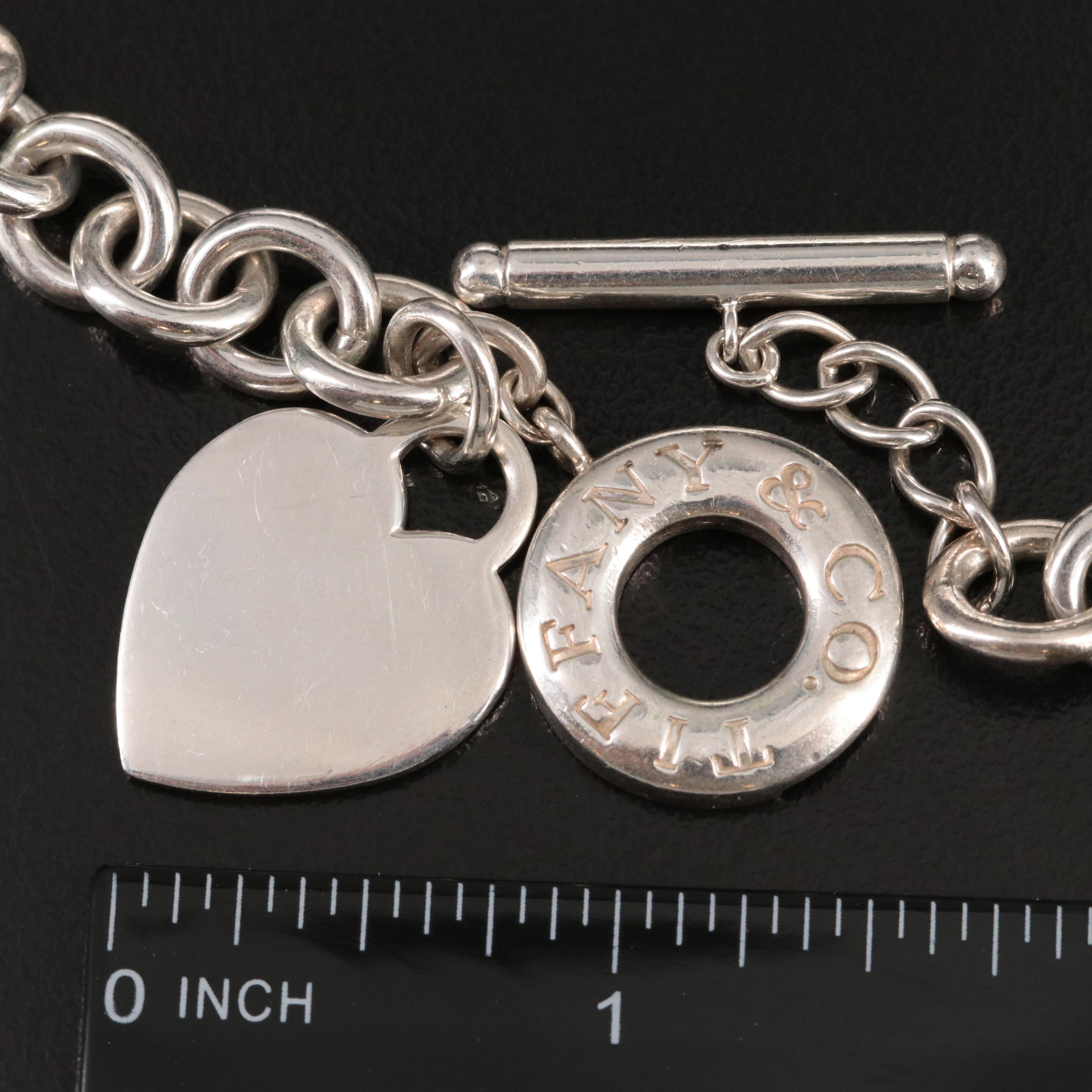 Tiffany & Co. Sterling Heart Toggle Necklace