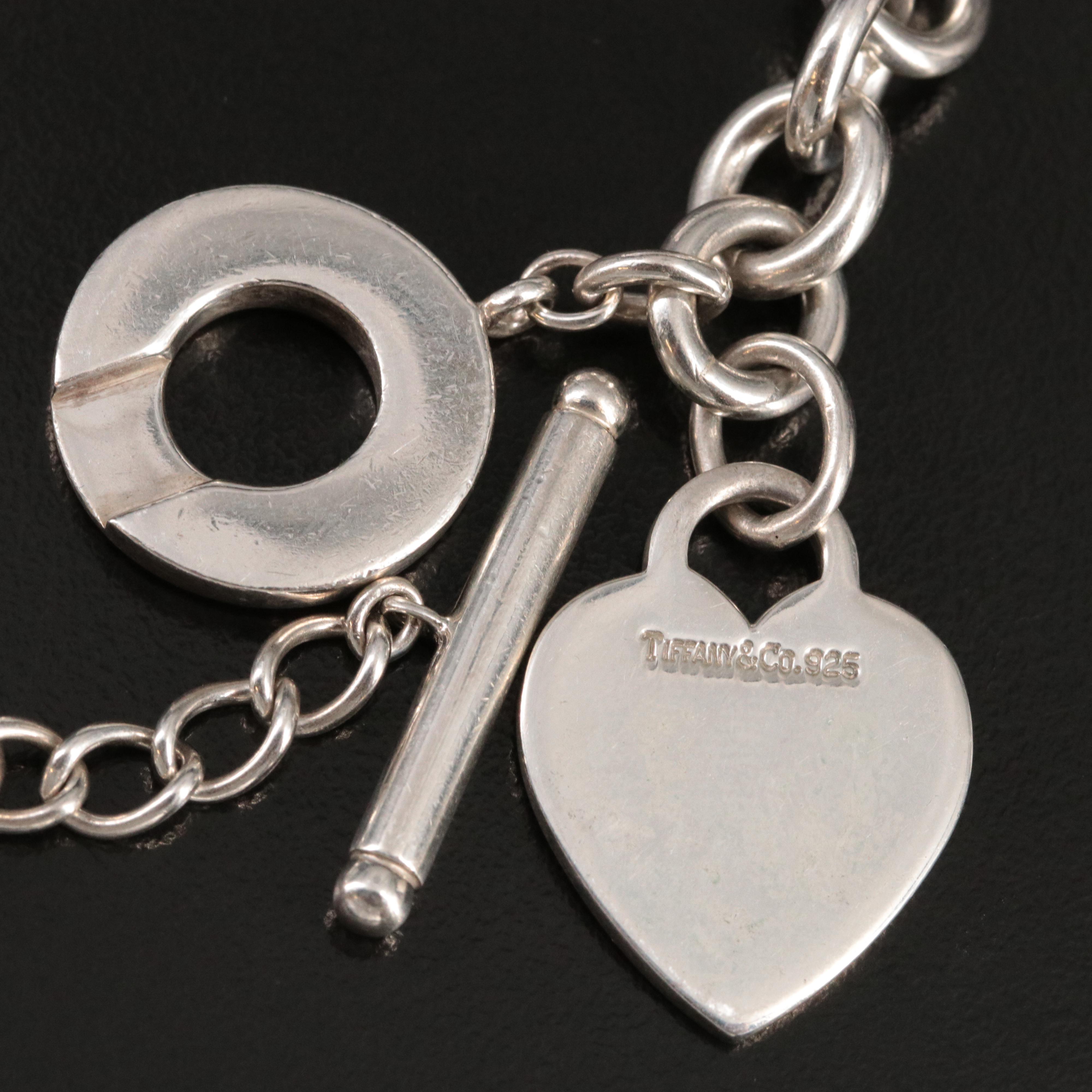 Tiffany & Co. Sterling Heart Toggle Necklace