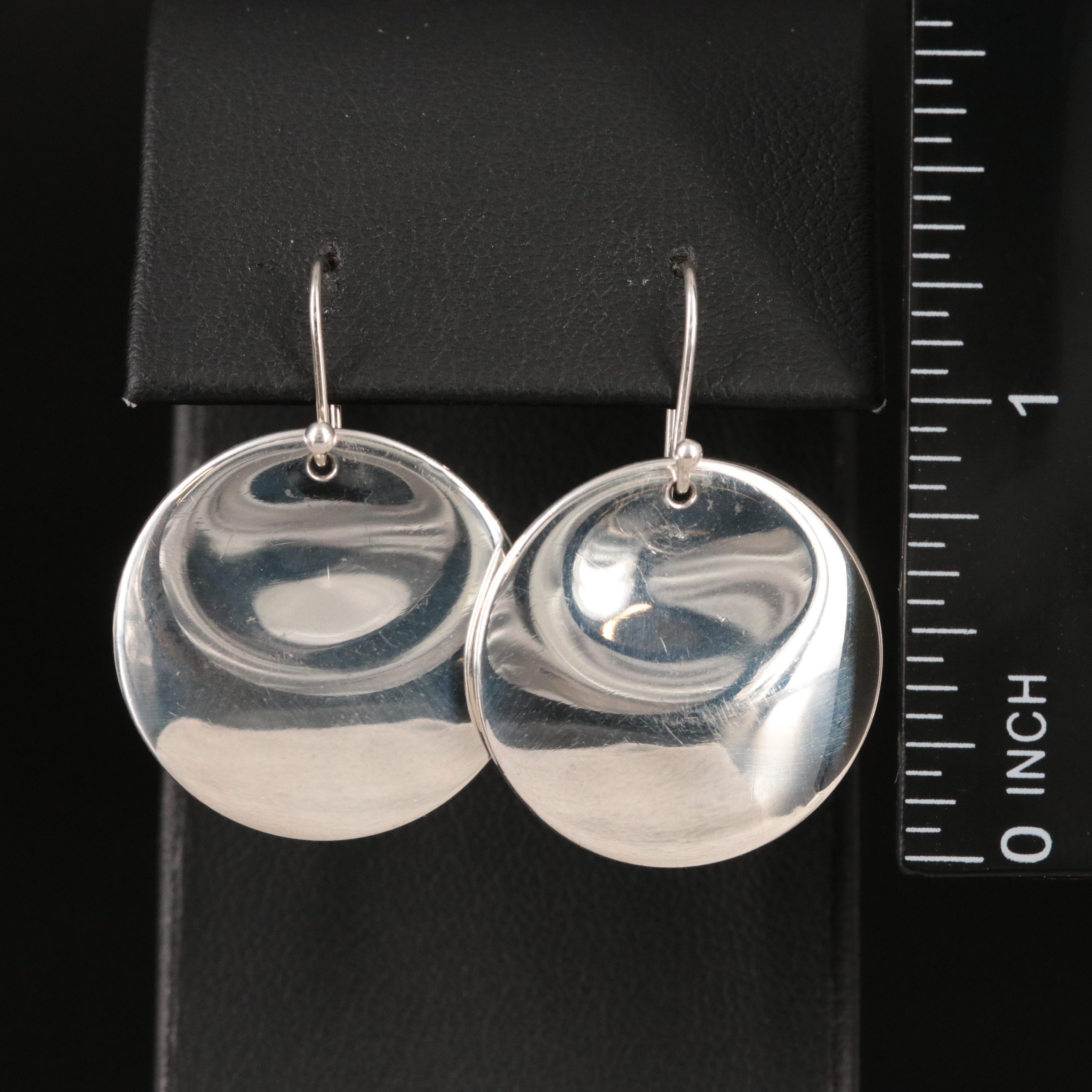 Elsa Peretti for Tiffany & Co. Sterling Disk Earrings