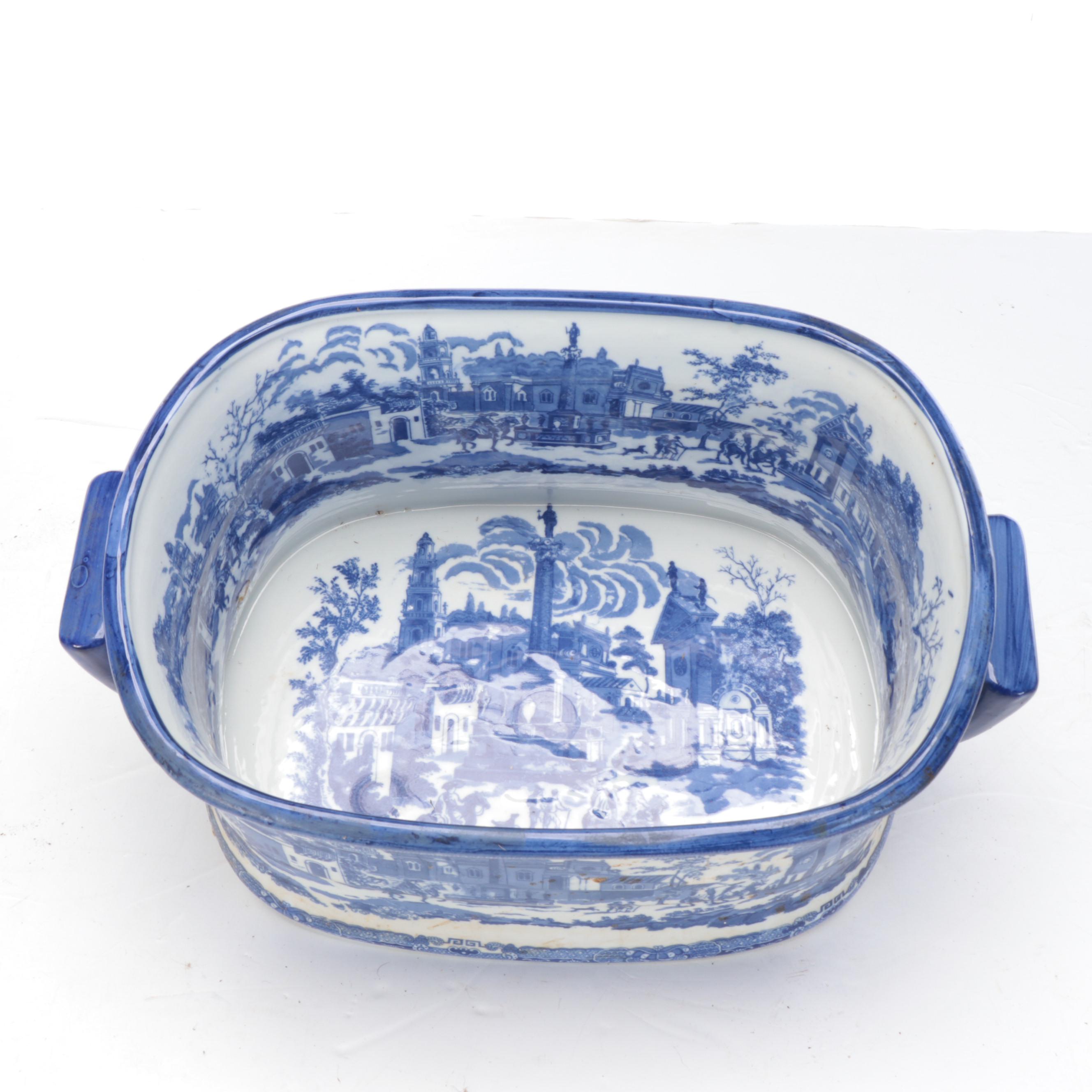 Victoria Ware Ironstone Foot Bath with Carpet Ball and More