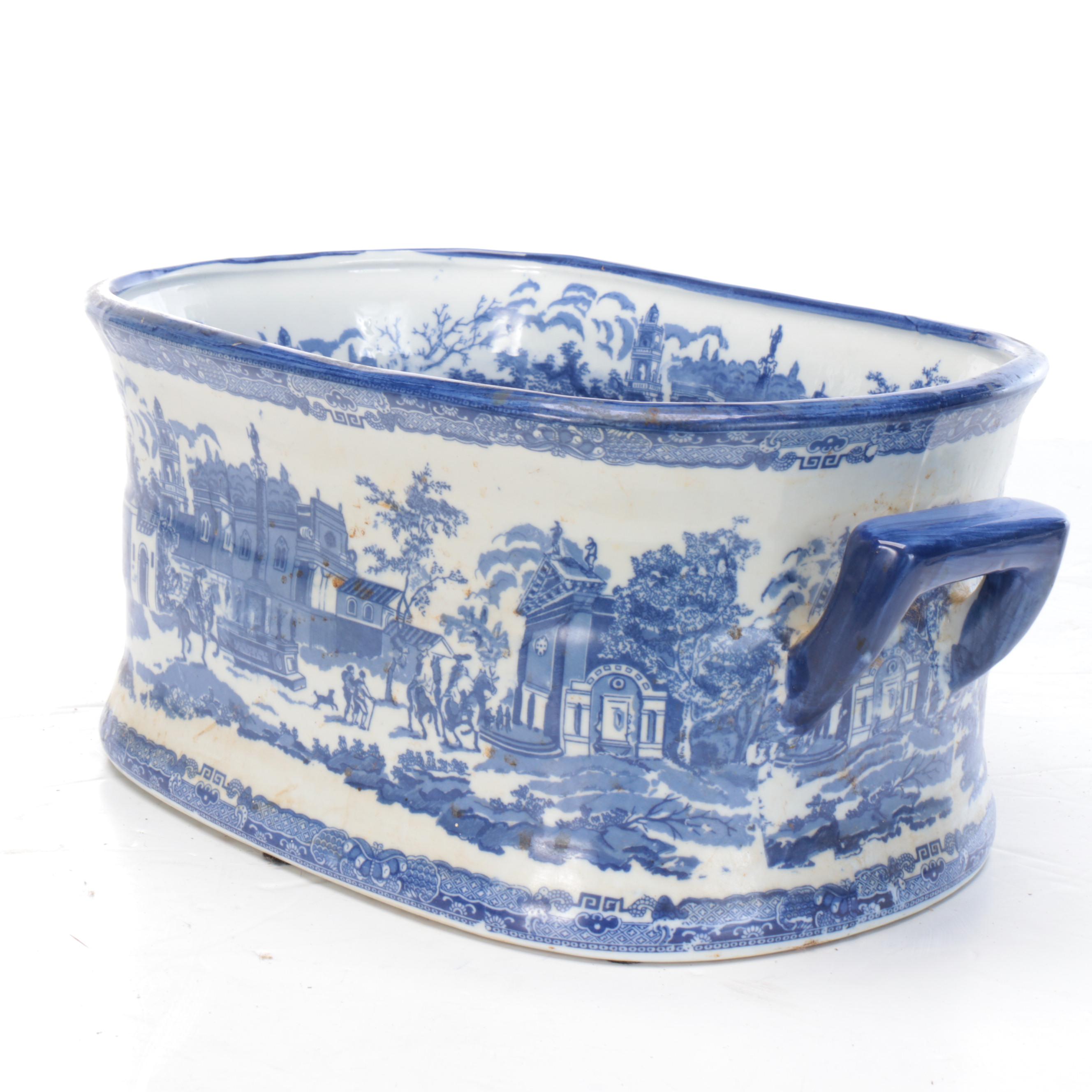 Victoria Ware Ironstone Foot Bath with Carpet Ball and More